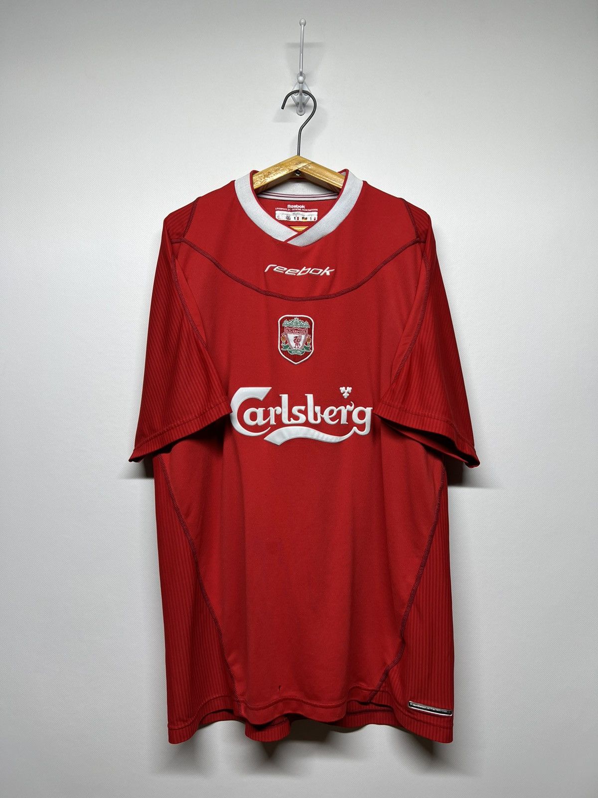 Reebok Vintage Reebok Liverpool Carlsberg Pappy1 Jersey T-Shirt 90s Size US XL / EU 56 / 4 - 1 Thumbnail
