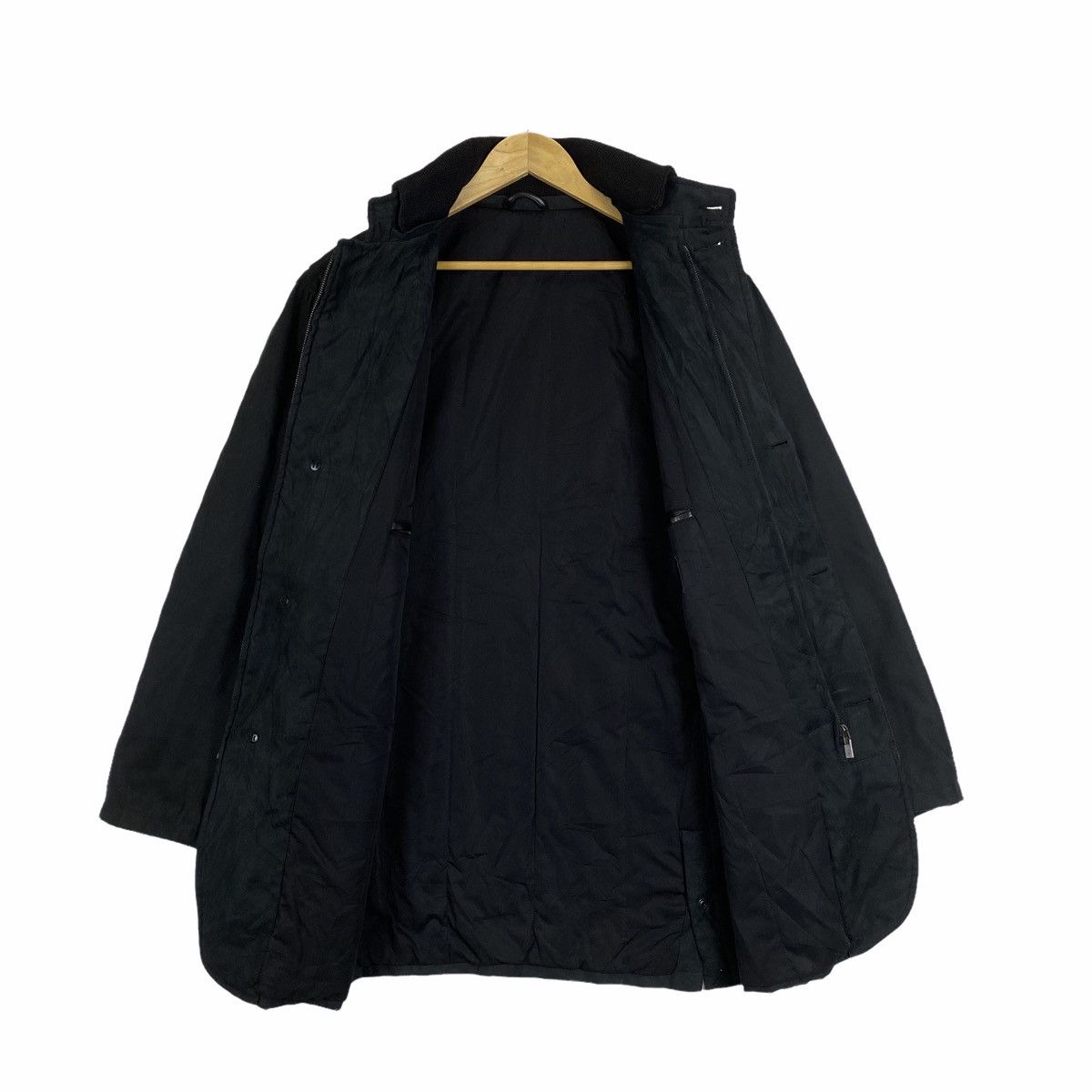 Ermenegildo Zegna Vintage ERMENEGILDO ZEGNA Italian Designer Long Coat Jacket Size US L / EU 52-54 / 3 - 3 Thumbnail
