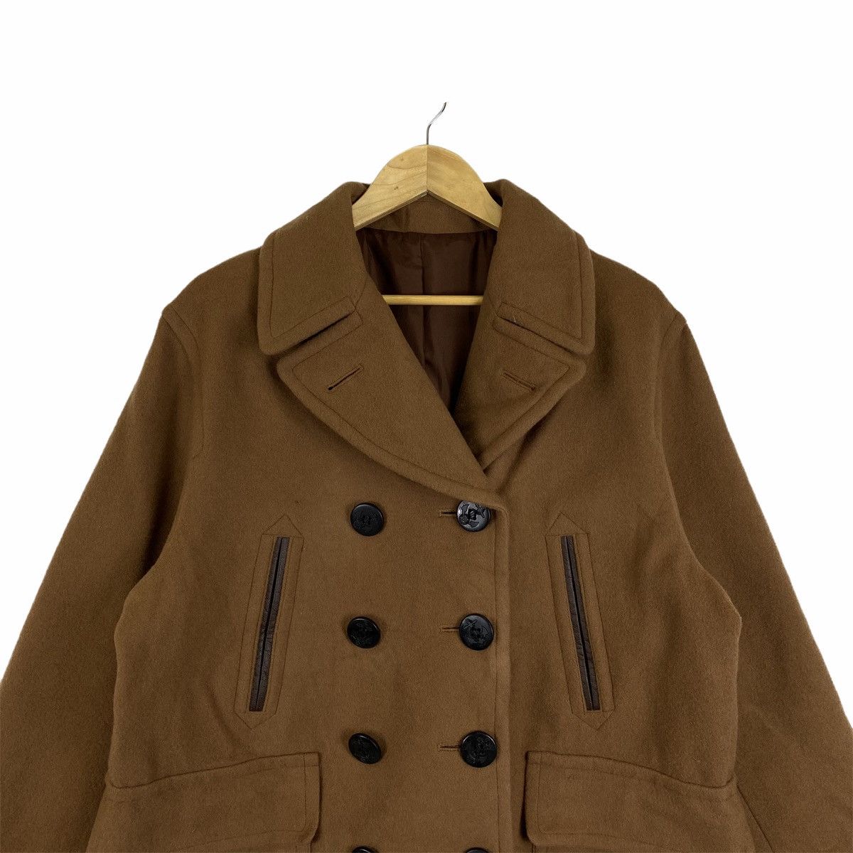 Jean Paul Gaultier Vintage JEAN PAUL GAULTIER Classique Wool Peacoat Jacket Size US L / EU 52-54 / 3 - 5 Thumbnail