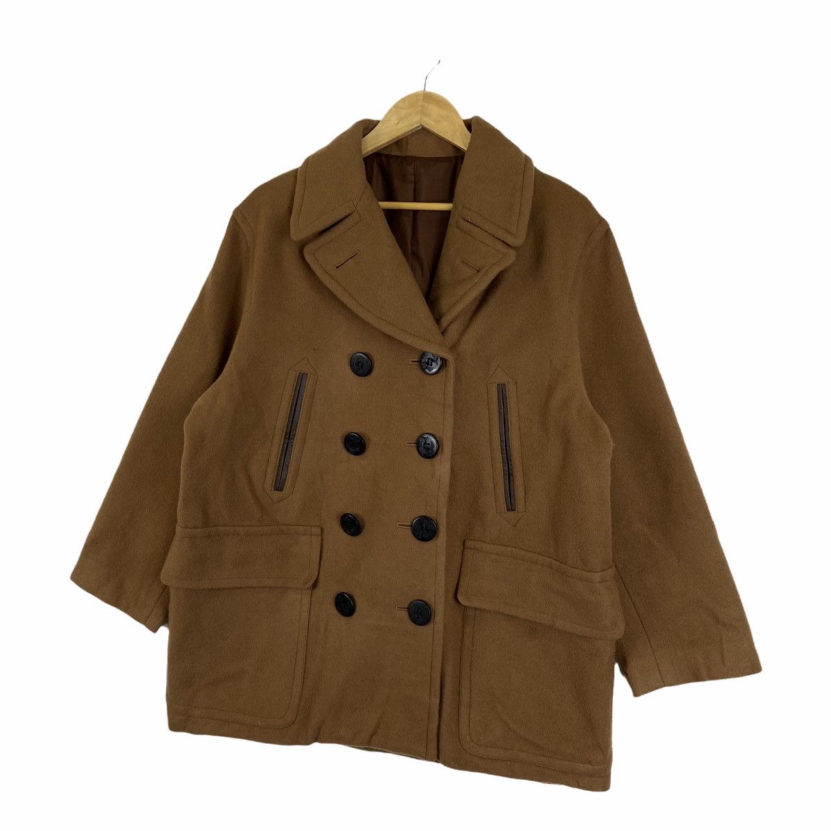 Jean Paul Gaultier Vintage JEAN PAUL GAULTIER Classique Wool Peacoat Jacket Size US L / EU 52-54 / 3 - 4 Thumbnail