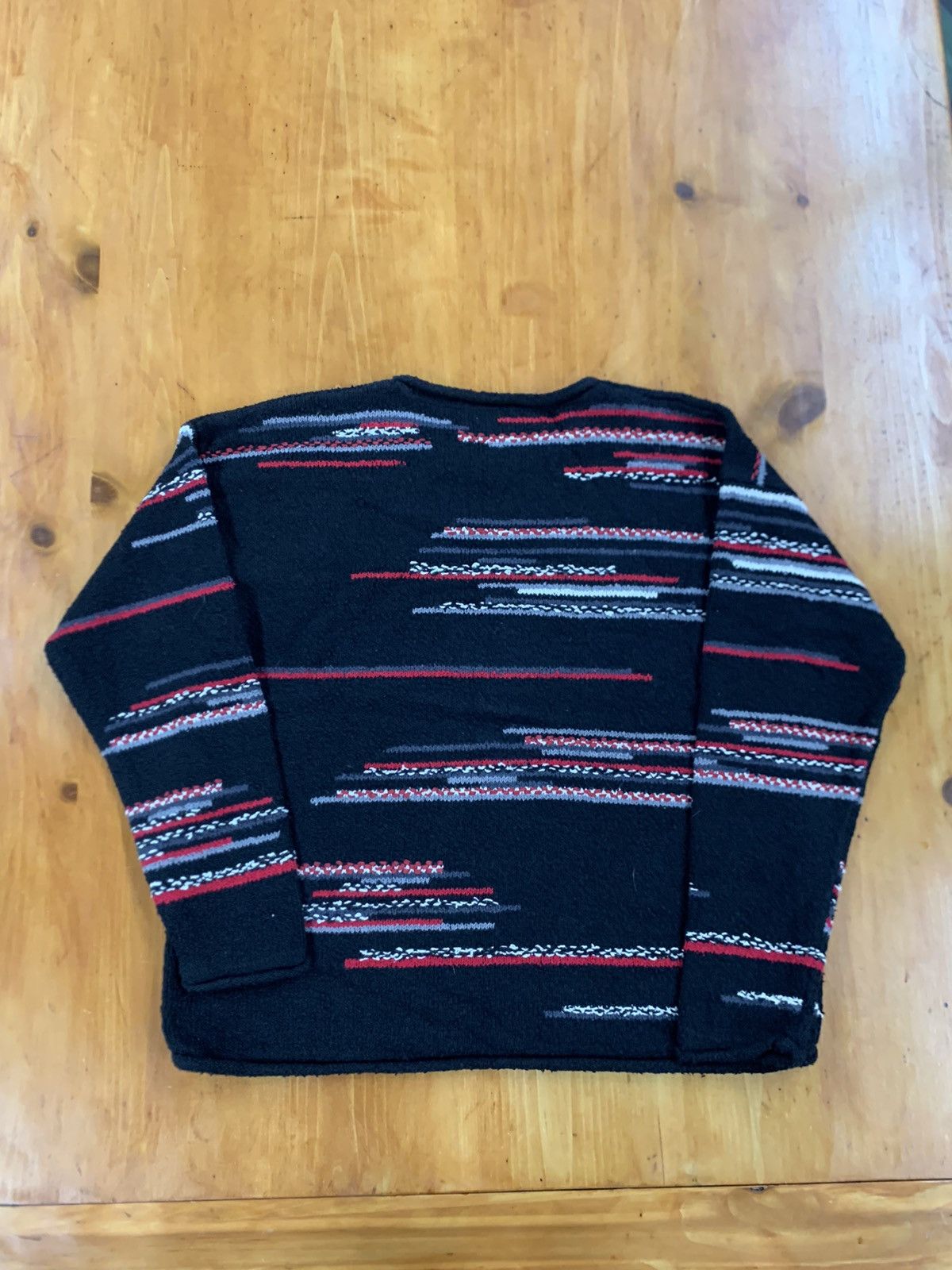 Vintage Vintage Red Striped Knit Sweater Size US M / EU 48-50 / 2 - 4 Thumbnail