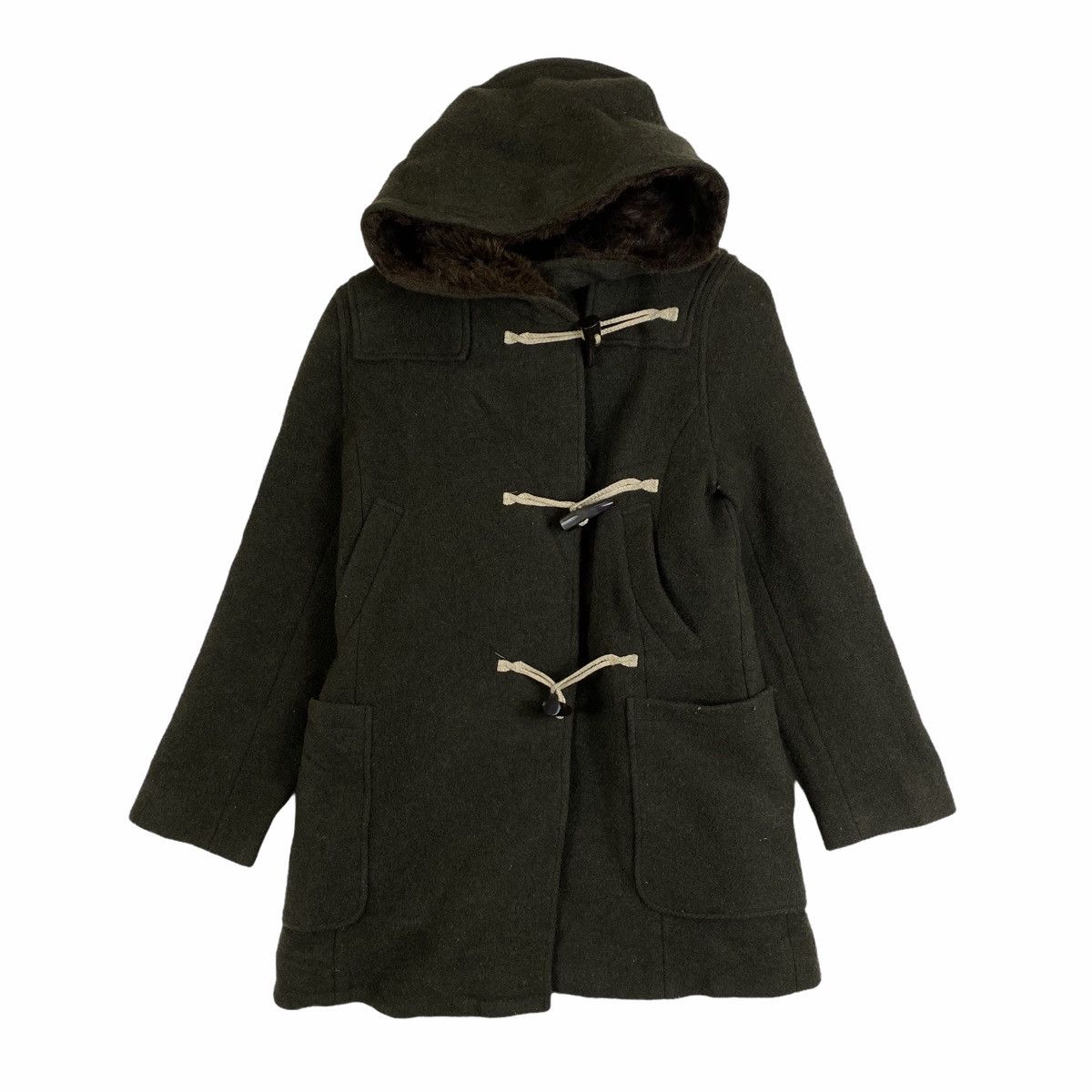 Vintage Vintage ISSEY MIYAKE I.S Sunao Kuwahara Wool Duffle Coat Size M / US 6-8 / IT 42-44 - 1 Thumbnail