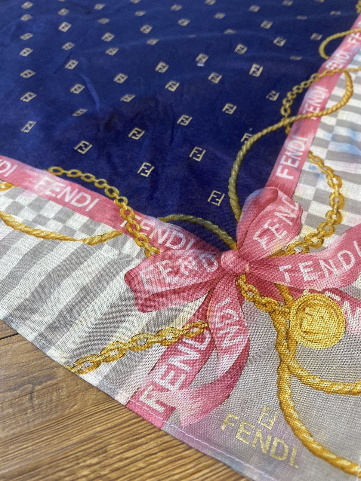 Fendi Fendi Scarf Handkerchief Neckerchief Bandana Size ONE SIZE - 3 Thumbnail