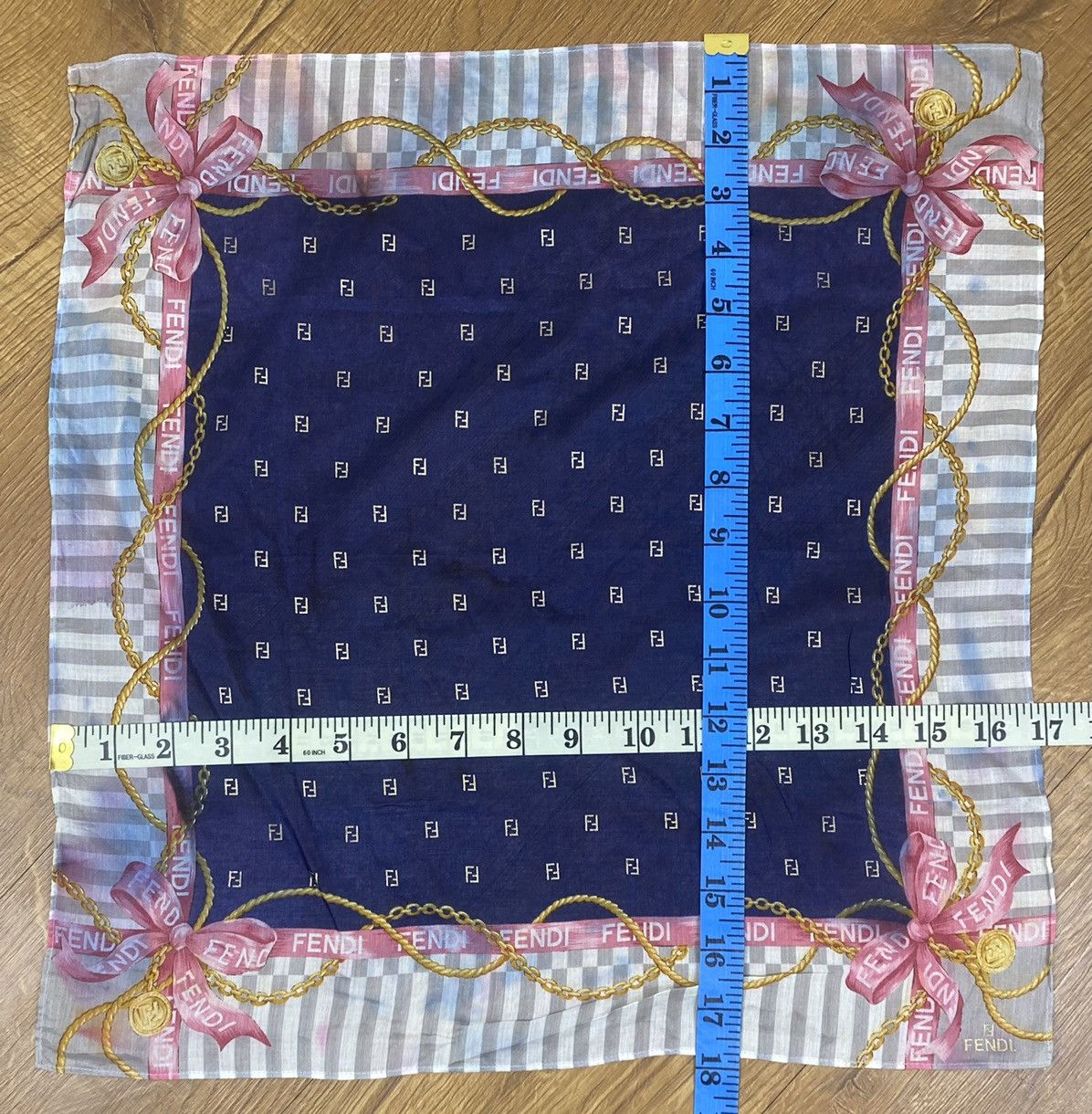 Fendi Fendi Scarf Handkerchief Neckerchief Bandana Size ONE SIZE - 10 Thumbnail