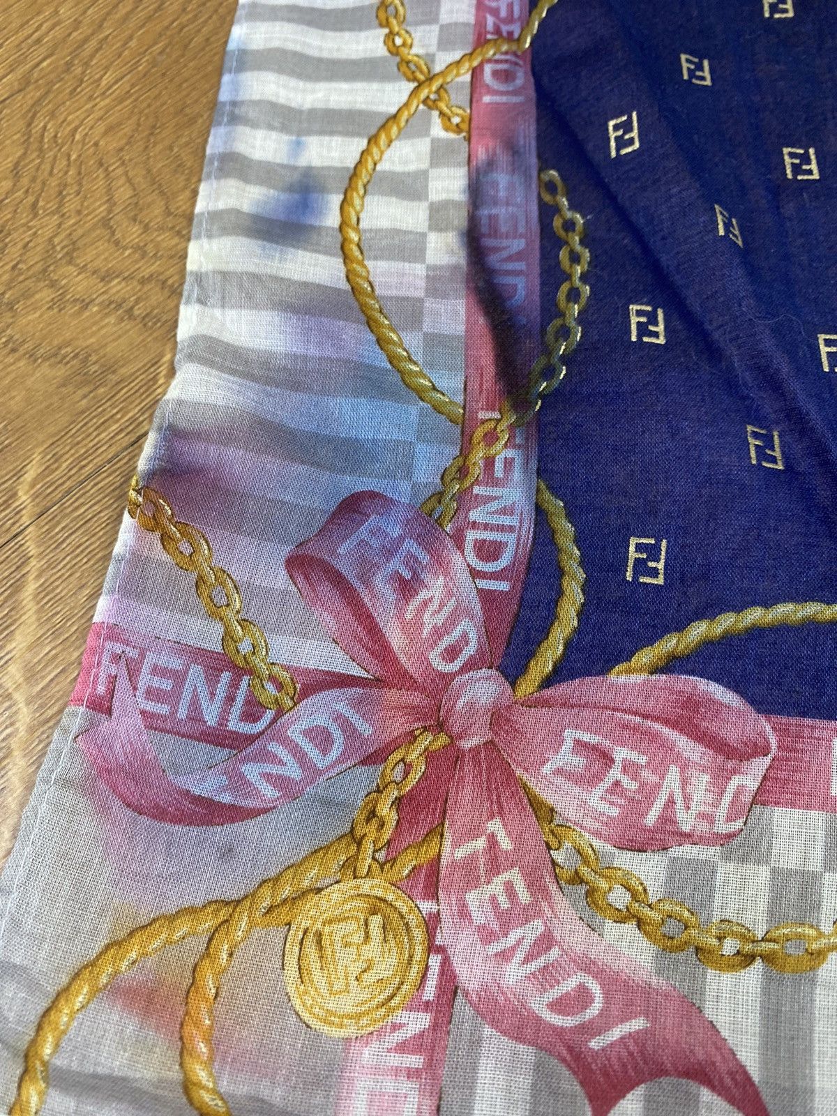 Fendi Fendi Scarf Handkerchief Neckerchief Bandana Size ONE SIZE - 7 Thumbnail