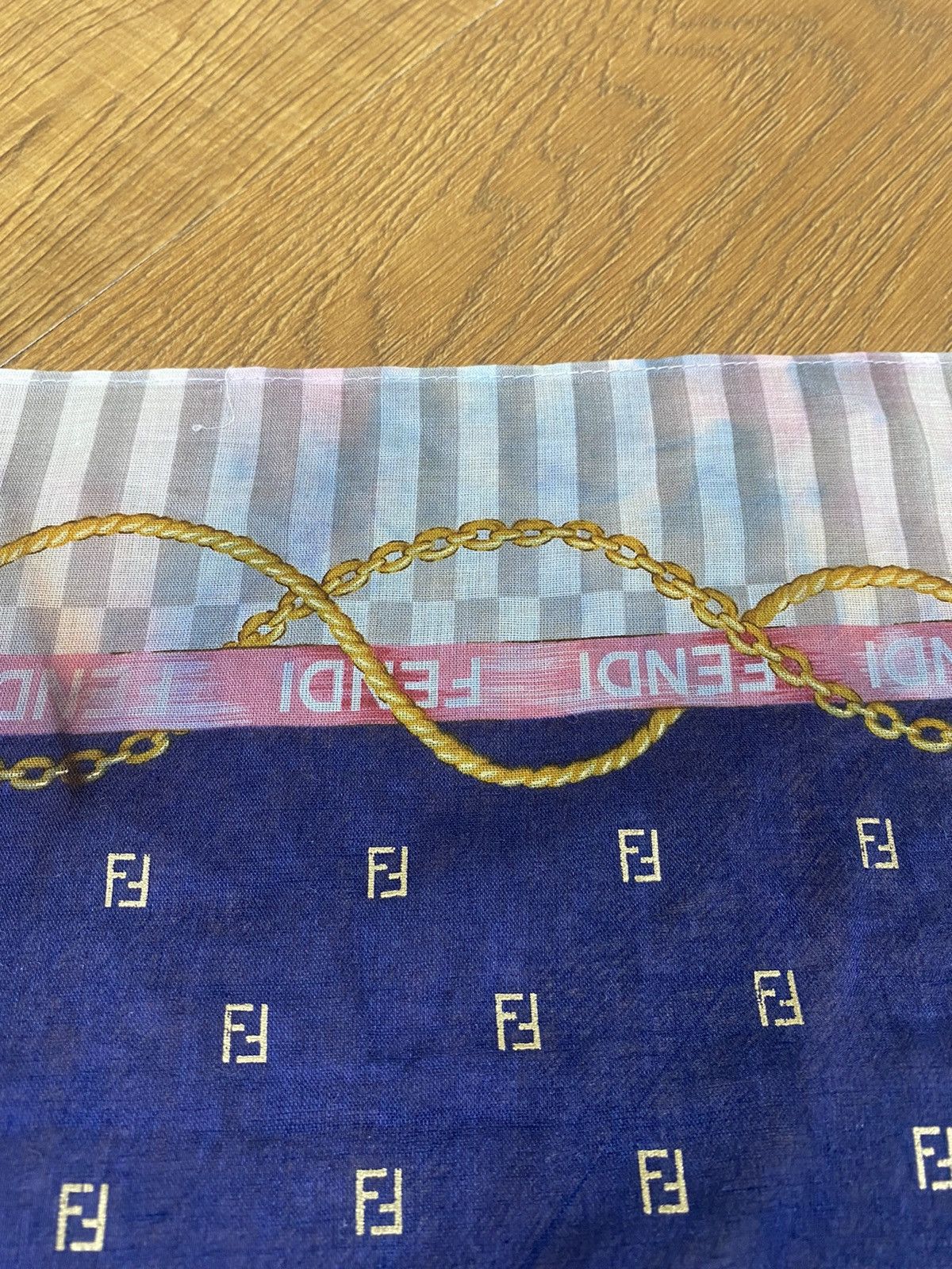 Fendi Fendi Scarf Handkerchief Neckerchief Bandana Size ONE SIZE - 8 Thumbnail