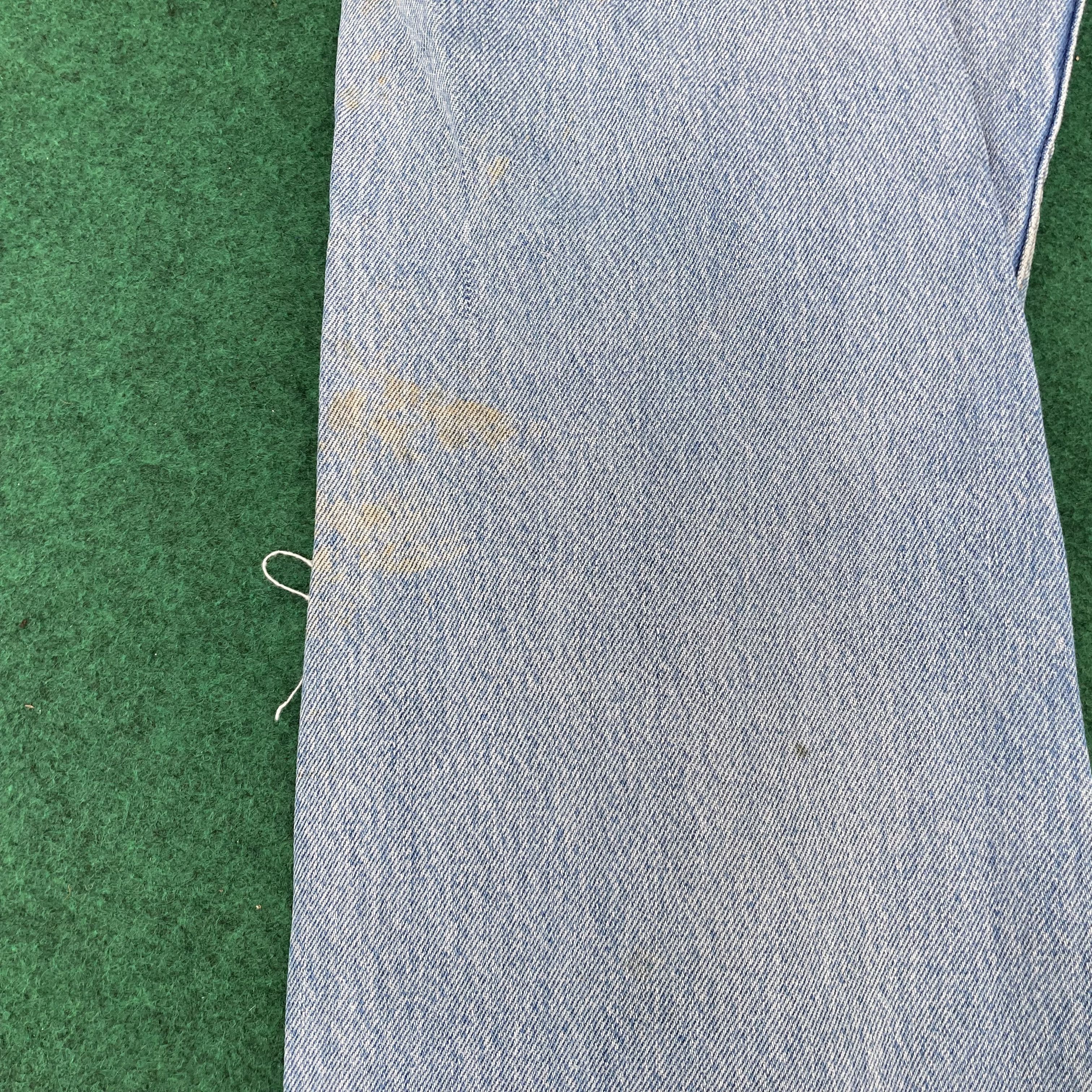 Levi's × Vintage Vtg Levis 501 Distressed Ripped Light Wash Punk Grunge Jeans Size US 34 / EU 50 - 7 Thumbnail