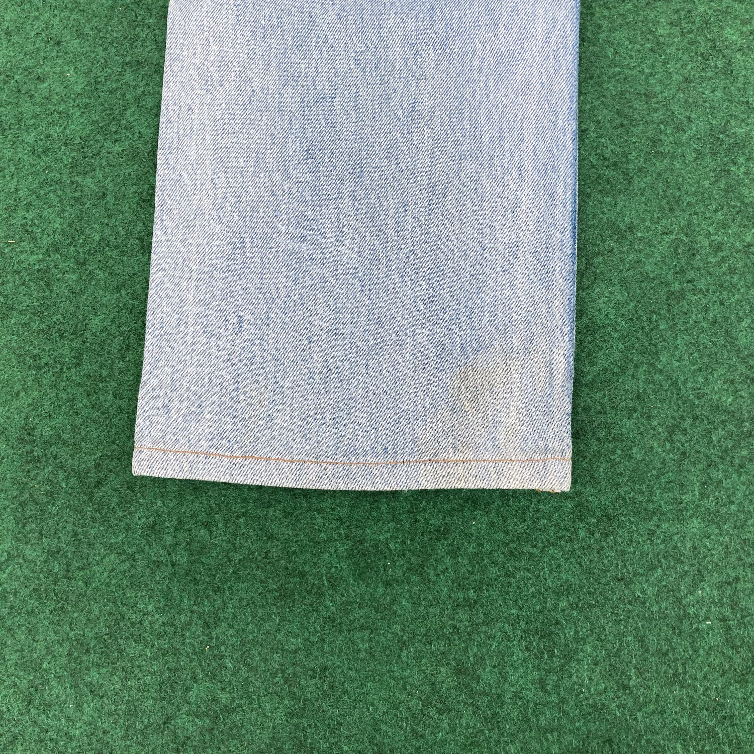 Levi's × Vintage Vtg Levis 501xx Distressed Ripped Light Wash Grunge Jeans Size US 28 / EU 44 - 7 Thumbnail
