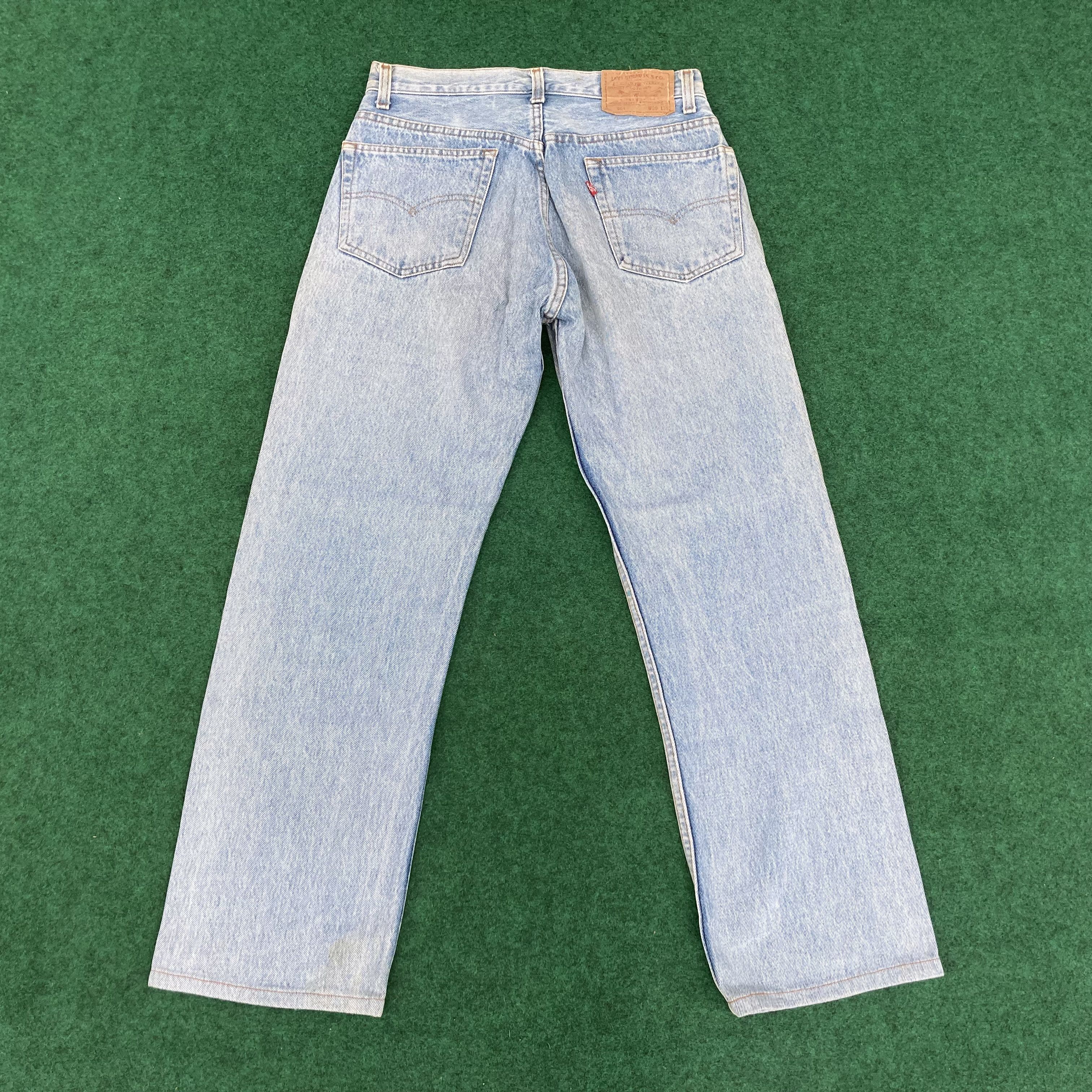 Levi's × Vintage Vtg Levis 501xx Distressed Ripped Light Wash Grunge Jeans Size US 28 / EU 44 - 11 Thumbnail