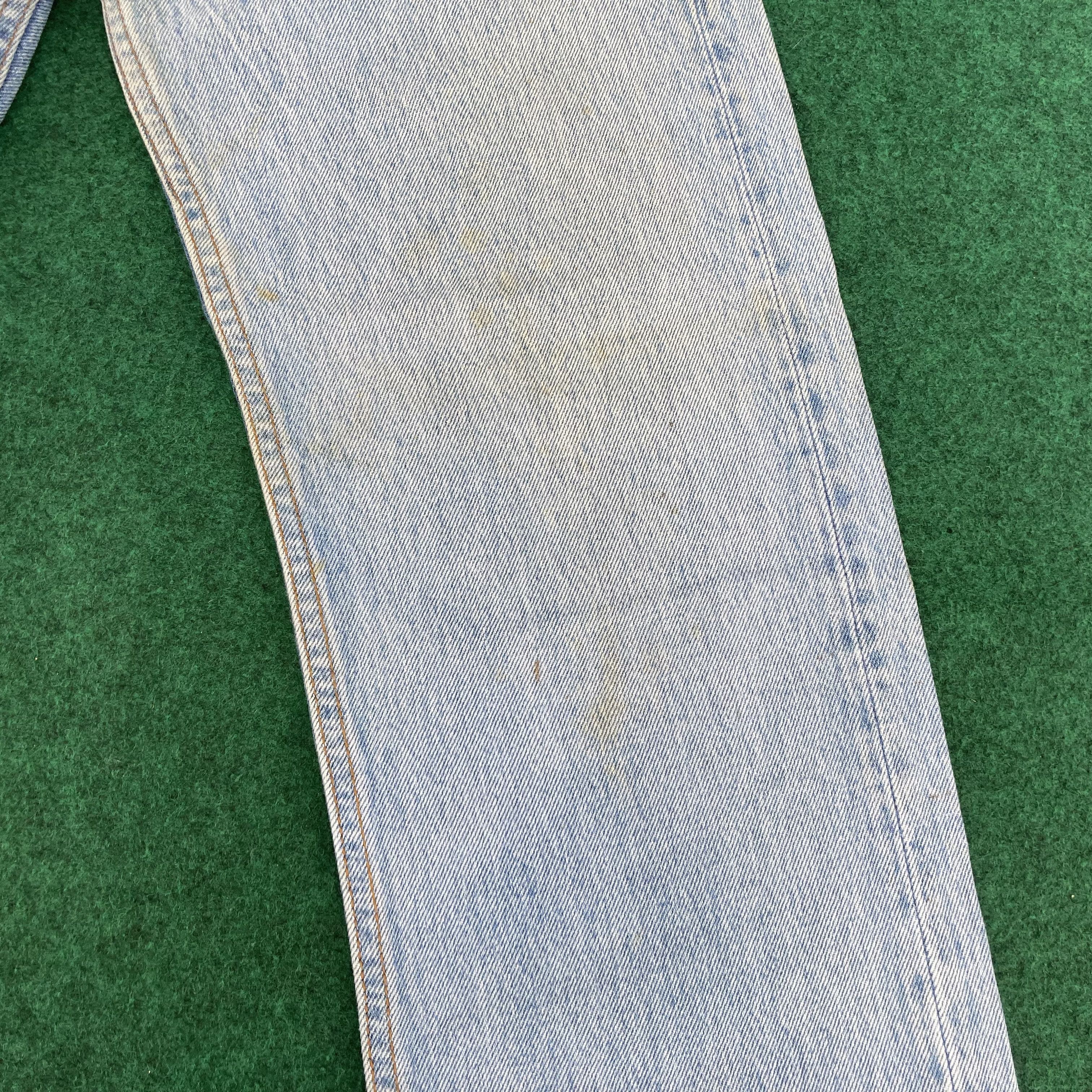 Levi's × Vintage Vtg Levis 501xx Distressed Ripped Light Wash Grunge Jeans Size US 28 / EU 44 - 6 Thumbnail