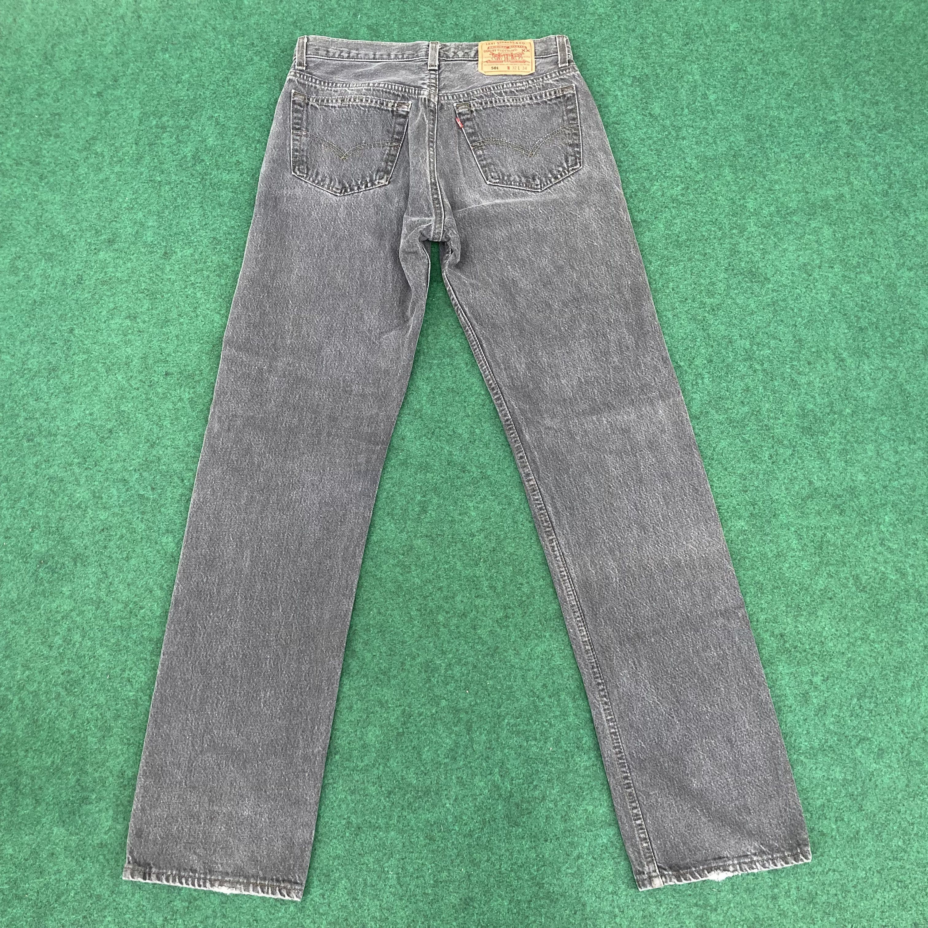 Levi's × Vintage Vtg Levis 501 Denim Sz 30 Punk 90s Grunge Jeans Size US 30 / EU 46 - 7 Thumbnail