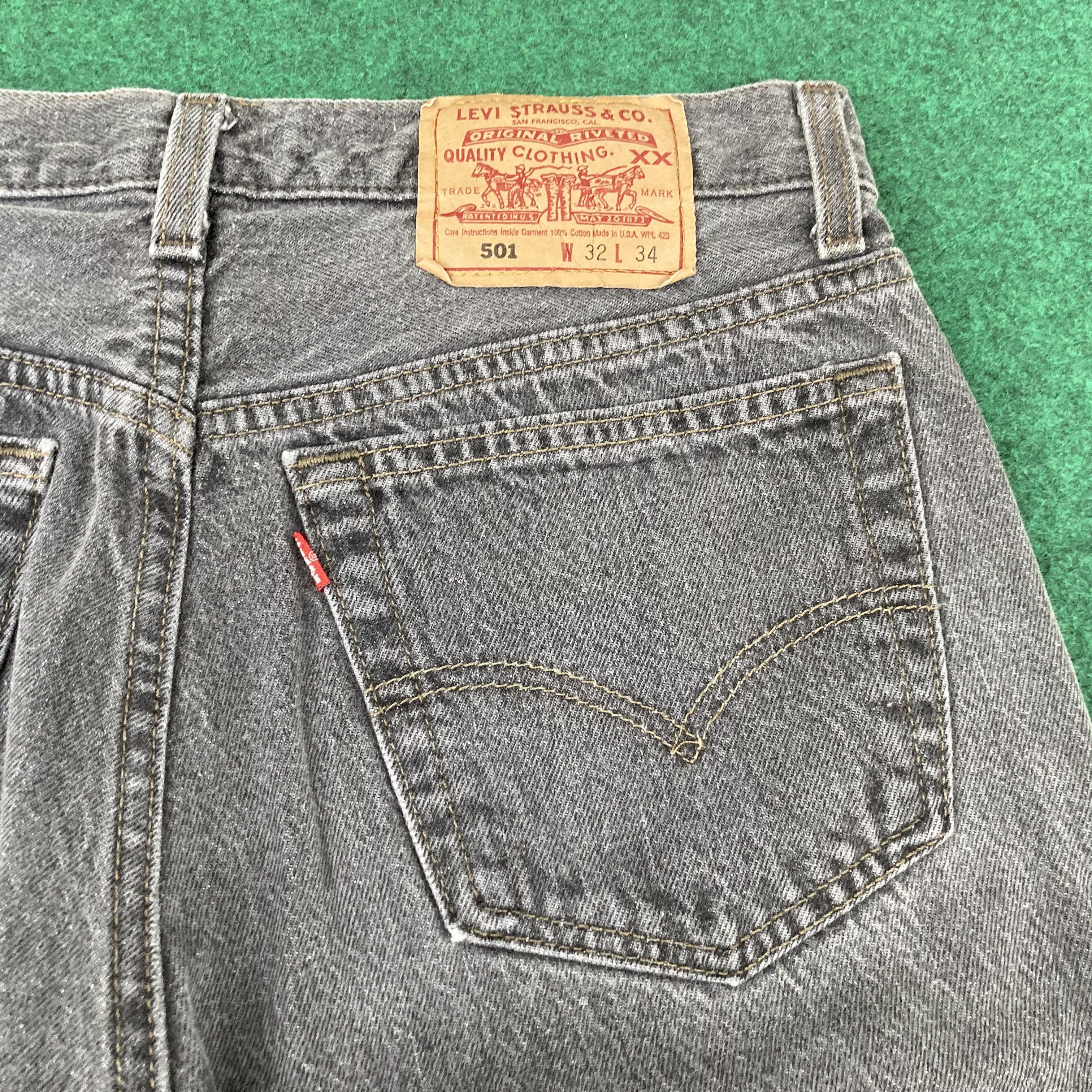 Levi's × Vintage Vtg Levis 501 Denim Sz 30 Punk 90s Grunge Jeans Size US 30 / EU 46 - 5 Thumbnail