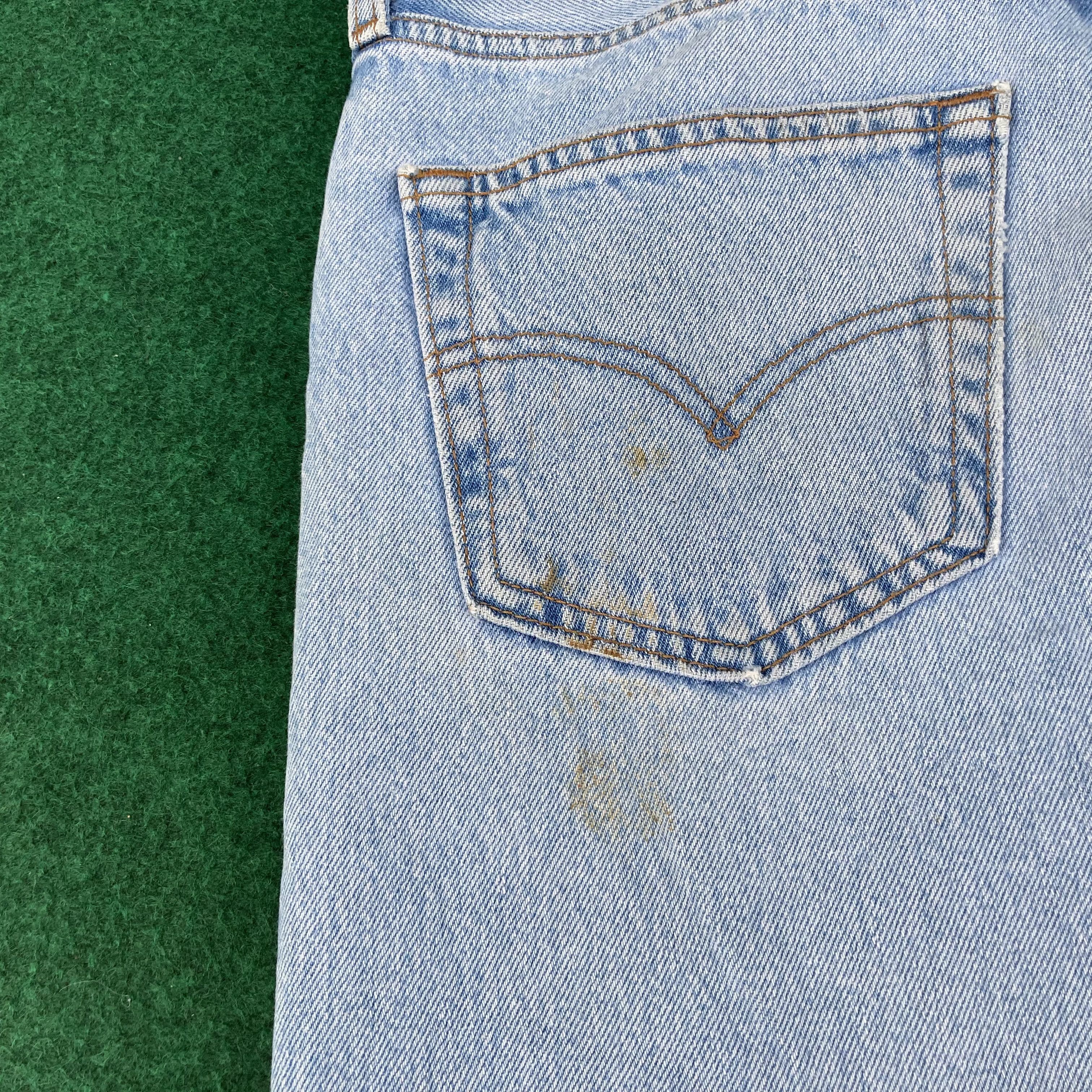 Levi's × Vintage Vtg Levis 501 Distressed Ripped Light Wash Mods Grunge Jeans Size US 29 - 6 Thumbnail