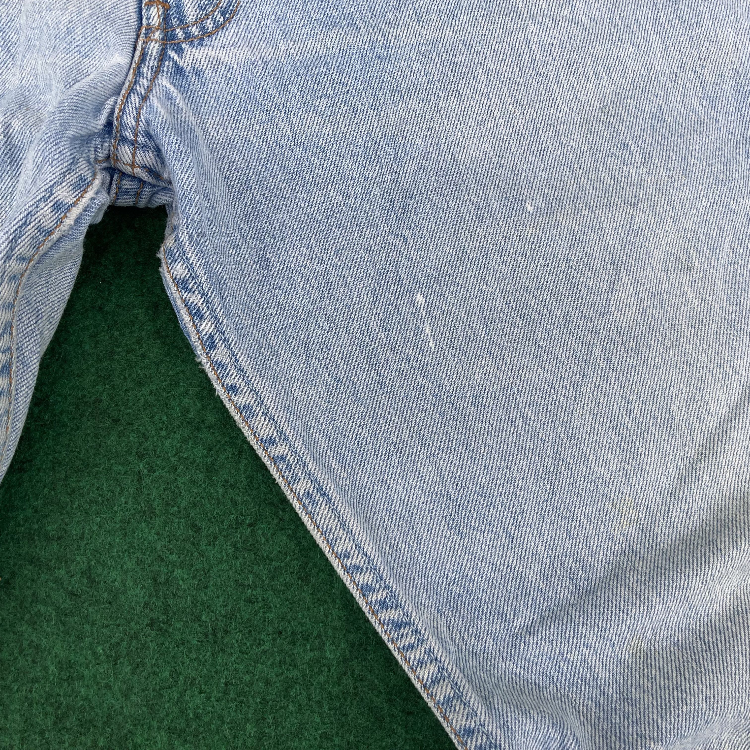 Levi's × Vintage Vtg Levis 501 Distressed Ripped Light Wash Mods Grunge Jeans Size US 29 - 4 Thumbnail