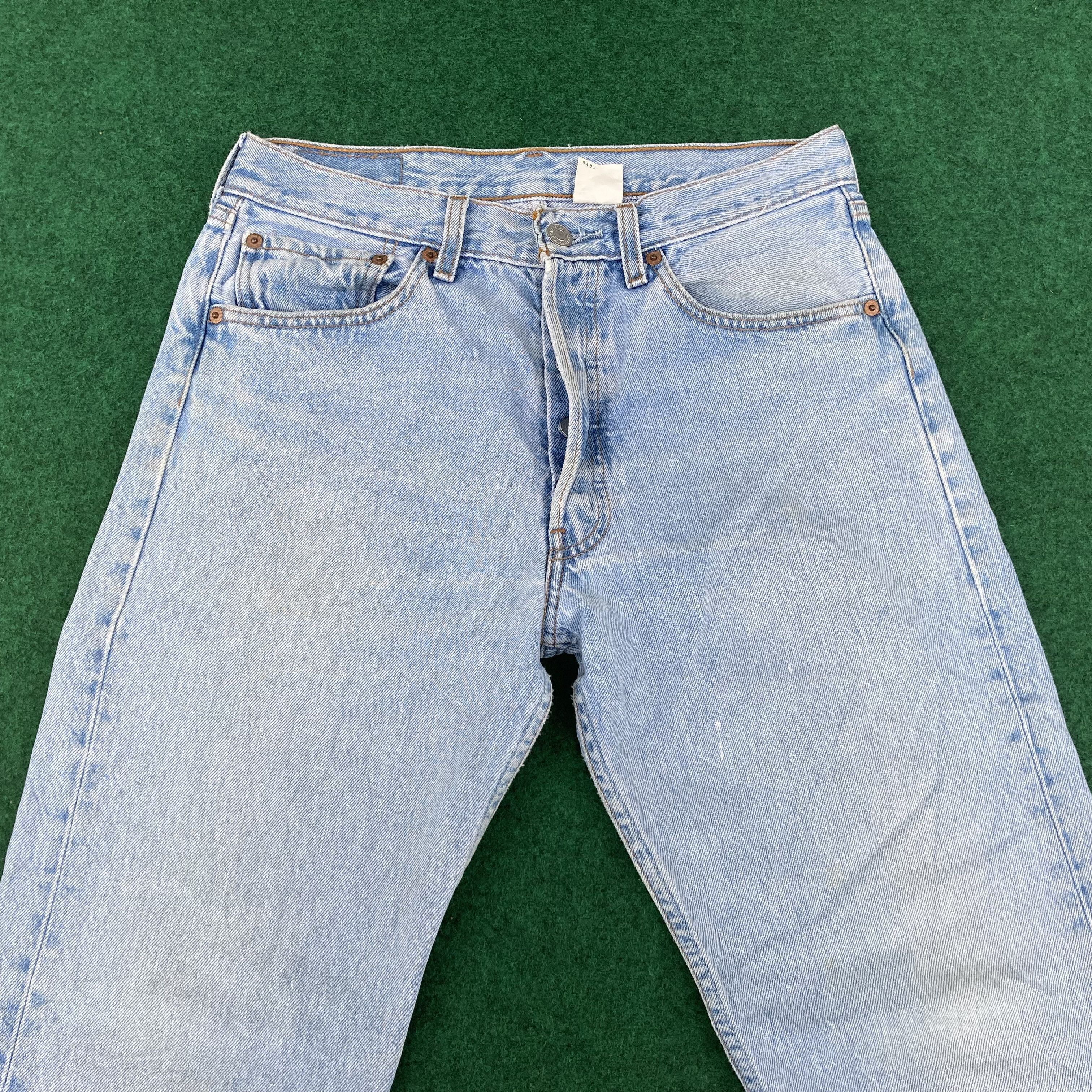 Levi's × Vintage Vtg Levis 501 Distressed Ripped Light Wash Mods Grunge Jeans Size US 29 - 3 Thumbnail