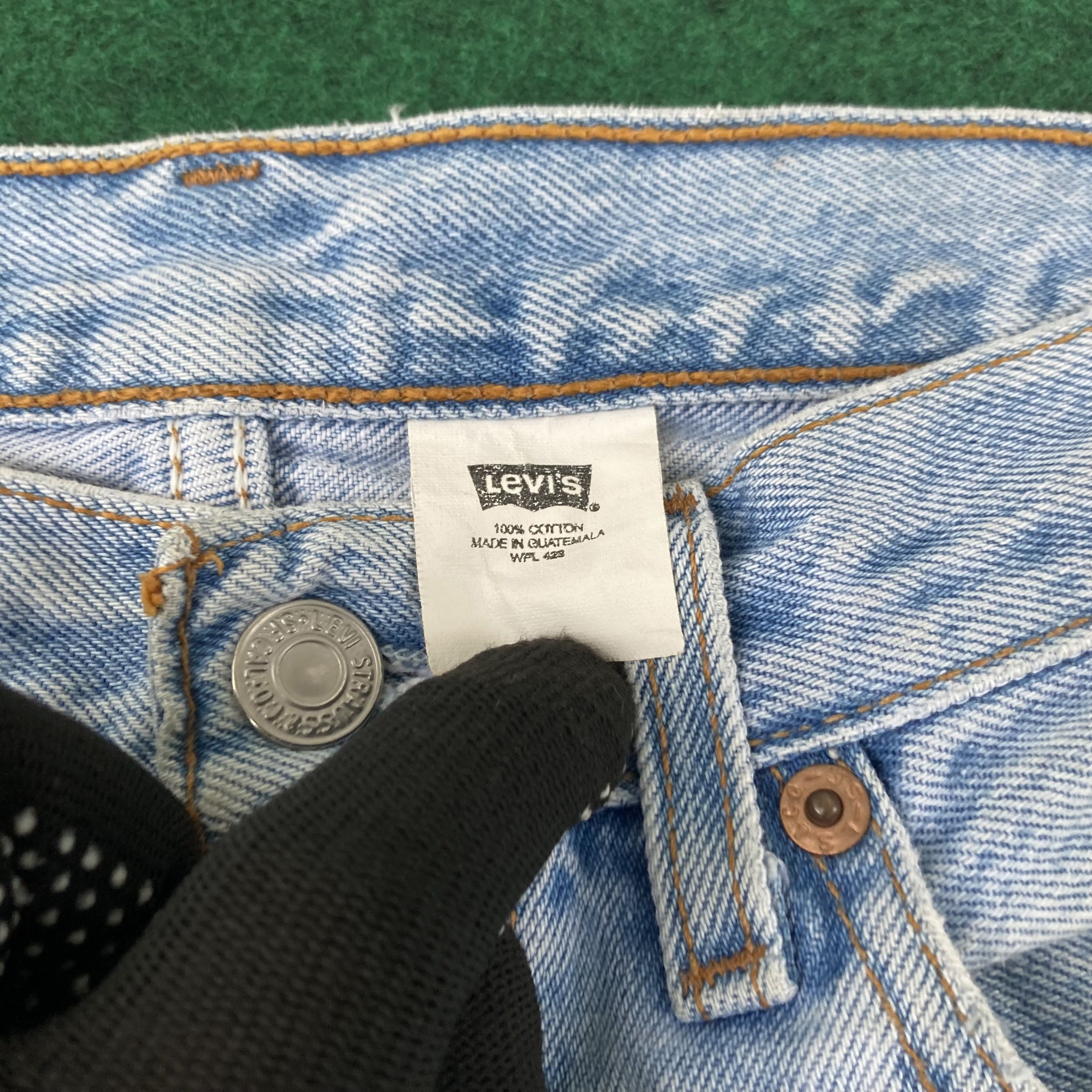 Levi's × Vintage Vtg Levis 501 Distressed Ripped Light Wash Mods Grunge Jeans Size US 29 - 5 Thumbnail
