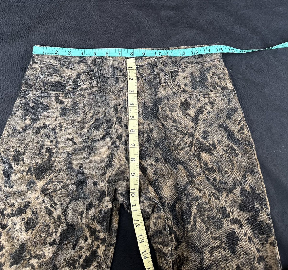 Nicole Club Flare Vintage Monsieur Nicole Japan Dirty Mud Denim Jeans Size US 30 / EU 46 - 2 Thumbnail