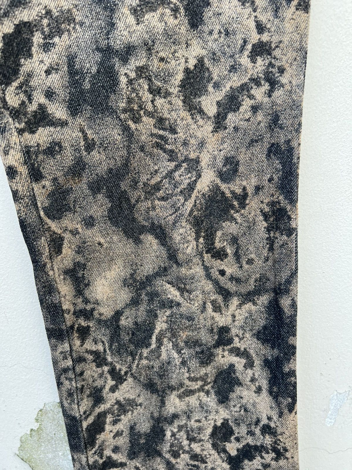 Nicole Club Flare Vintage Monsieur Nicole Japan Dirty Mud Denim Jeans Size US 30 / EU 46 - 13 Thumbnail