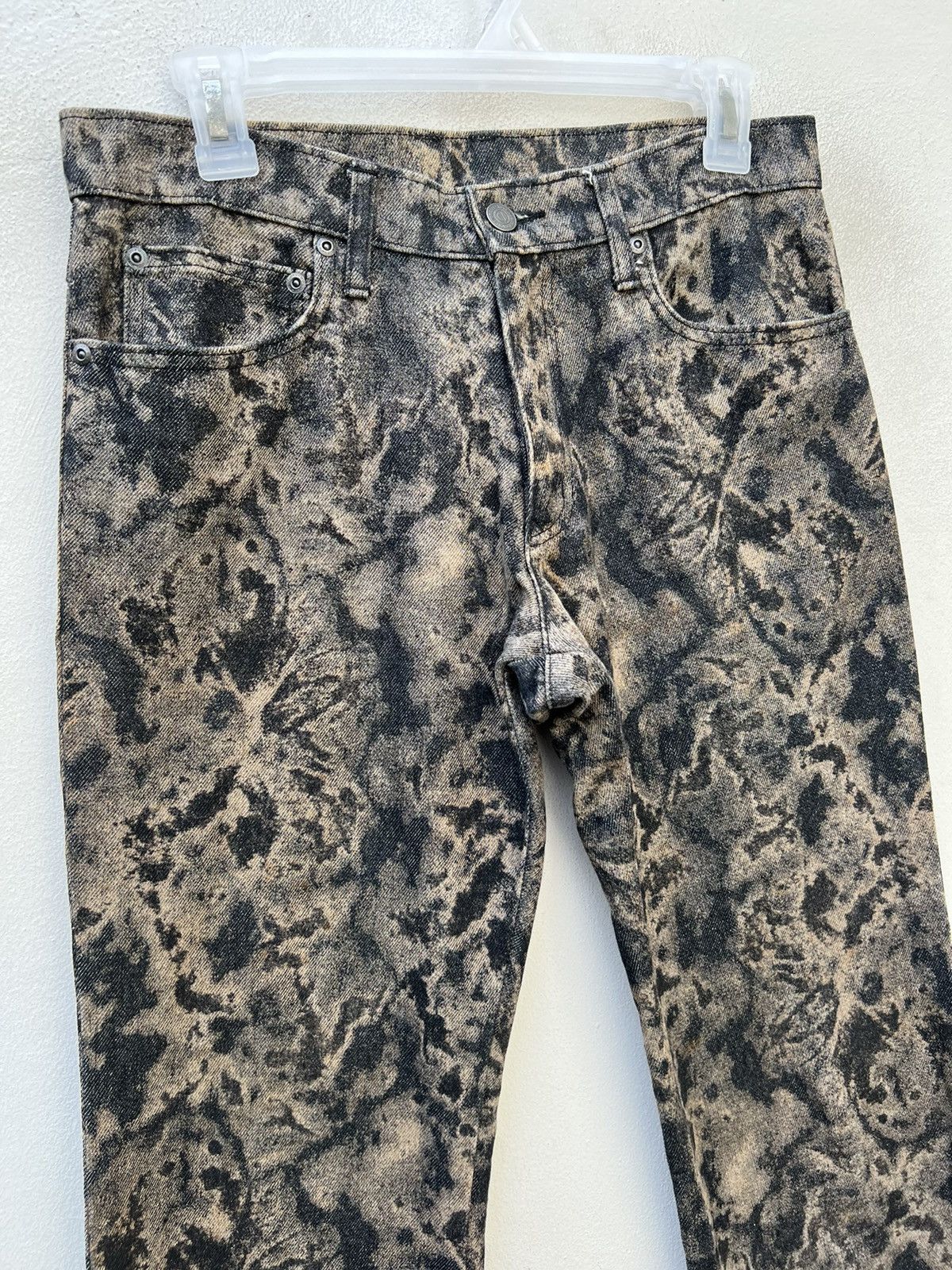 Nicole Club Flare Vintage Monsieur Nicole Japan Dirty Mud Denim Jeans Size US 30 / EU 46 - 7 Thumbnail