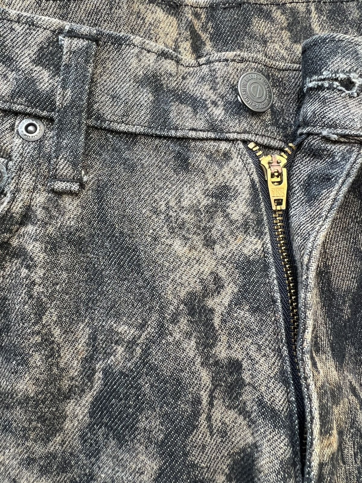 Nicole Club Flare Vintage Monsieur Nicole Japan Dirty Mud Denim Jeans Size US 30 / EU 46 - 8 Thumbnail