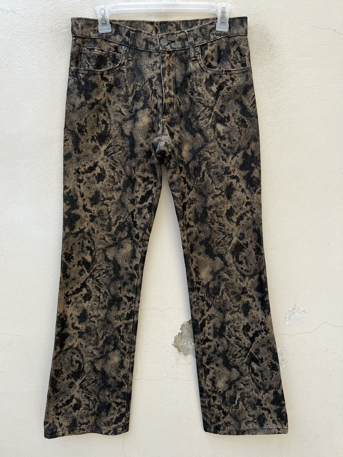 Nicole Club Flare Vintage Monsieur Nicole Japan Dirty Mud Denim Jeans Size US 30 / EU 46 - 6 Thumbnail