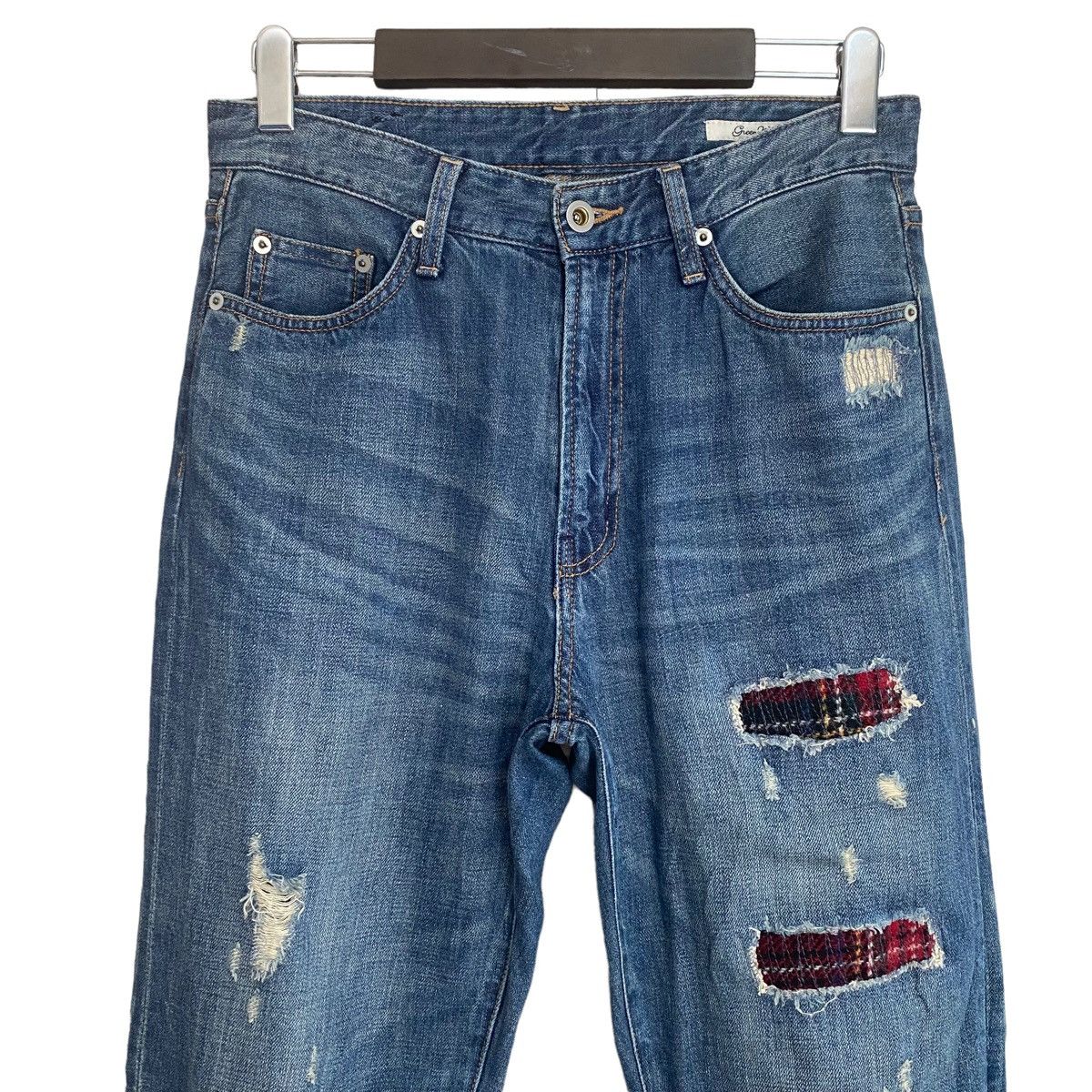 Harris Tweed Denim Patchwork Jeans
