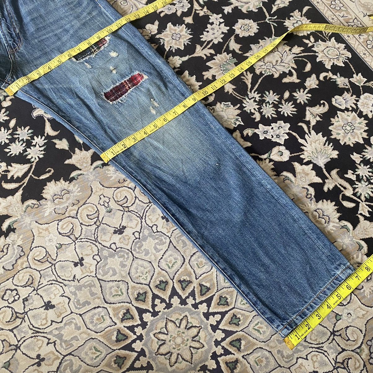 Harris Tweed Denim Patchwork Jeans