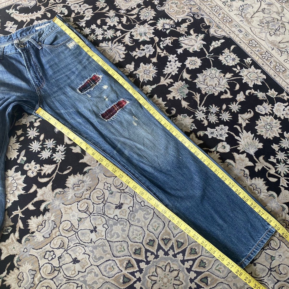 Harris Tweed Denim Patchwork Jeans