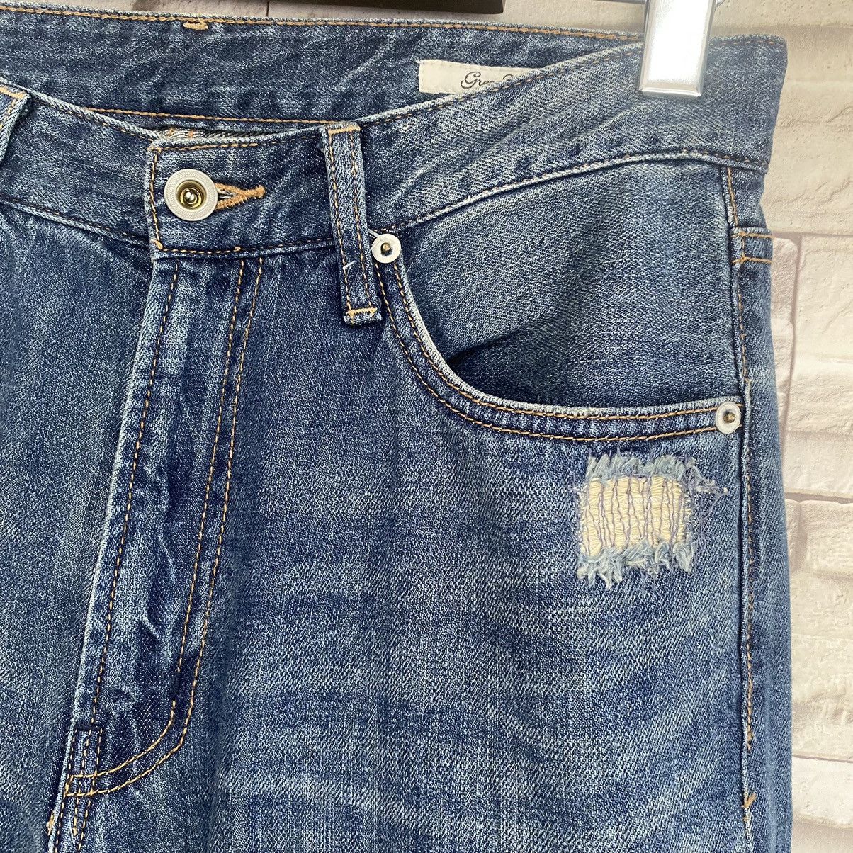 Harris Tweed Denim Patchwork Jeans
