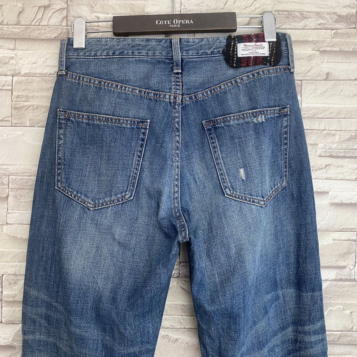 Harris Tweed Denim Patchwork Jeans