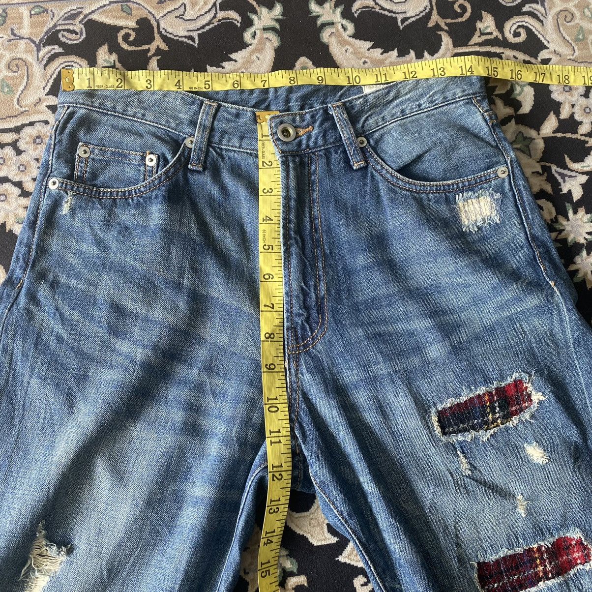 Harris Tweed Denim Patchwork Jeans