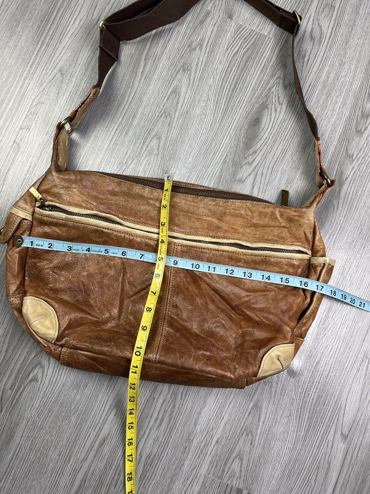Genuine Leather × Japanese Brand × MasterPiece MasterPiece Japan leather multi compartment messenger bag Size ONE SIZE - 23 Thumbnail