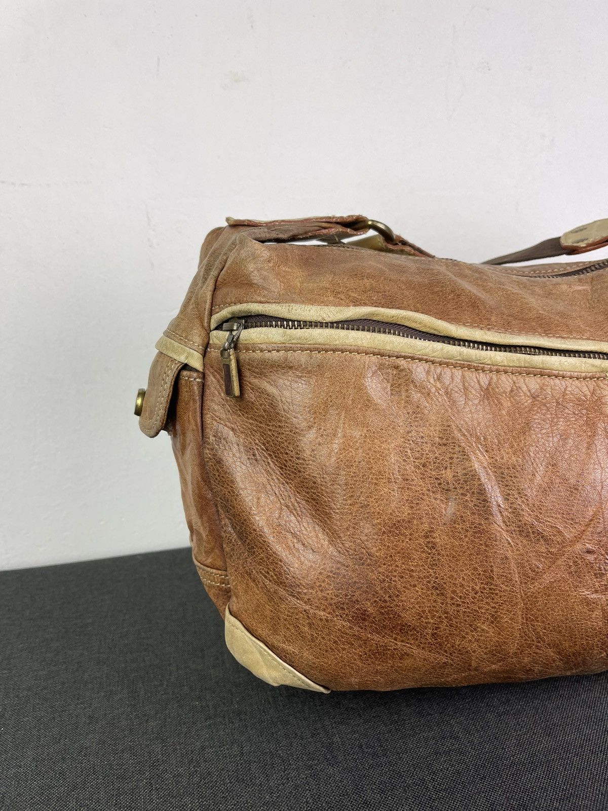 Genuine Leather × Japanese Brand × MasterPiece MasterPiece Japan leather multi compartment messenger bag Size ONE SIZE - 11 Thumbnail