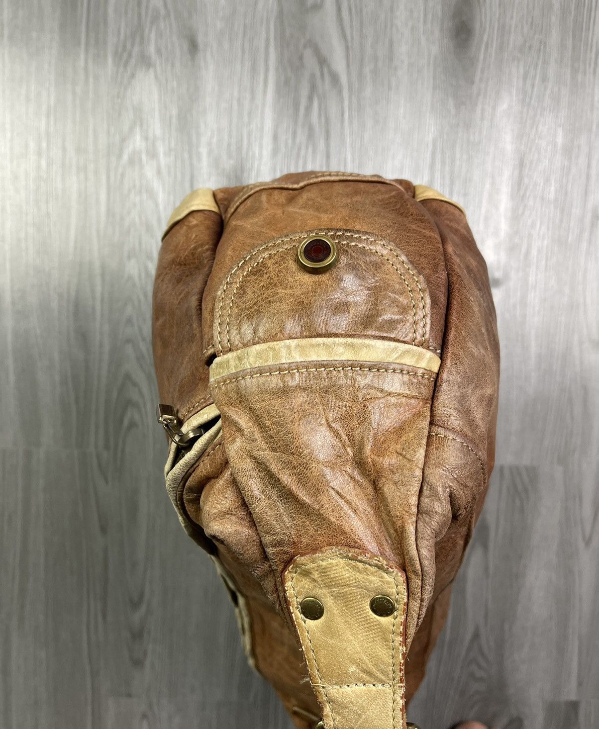 Genuine Leather × Japanese Brand × MasterPiece MasterPiece Japan leather multi compartment messenger bag Size ONE SIZE - 16 Thumbnail