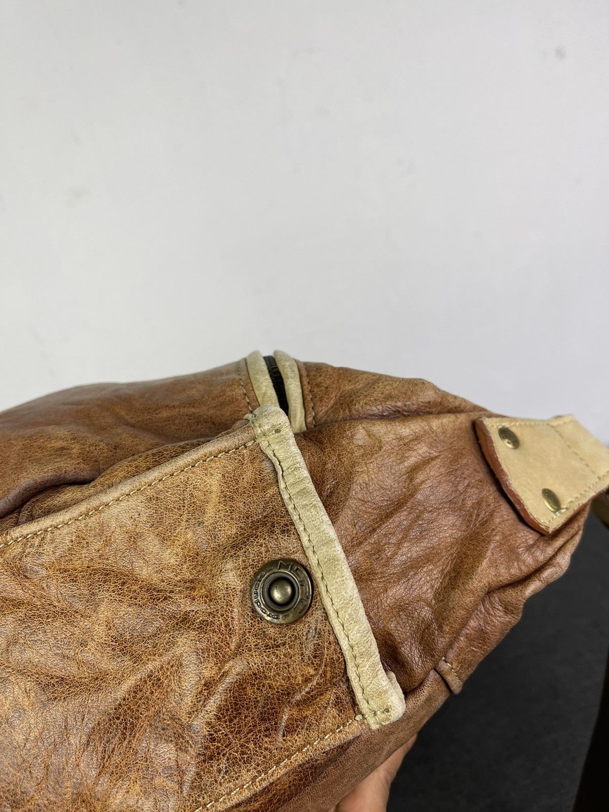 Genuine Leather × Japanese Brand × MasterPiece MasterPiece Japan leather multi compartment messenger bag Size ONE SIZE - 10 Thumbnail