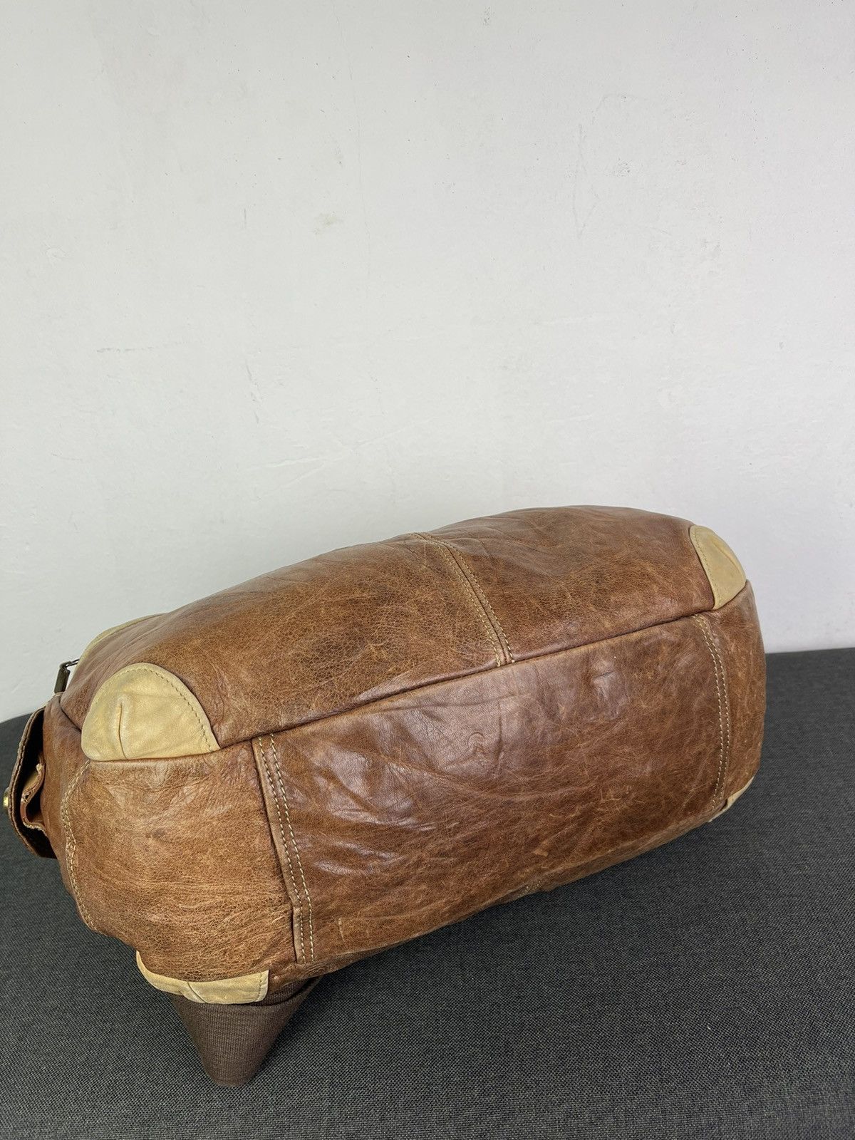 Genuine Leather × Japanese Brand × MasterPiece MasterPiece Japan leather multi compartment messenger bag Size ONE SIZE - 7 Thumbnail