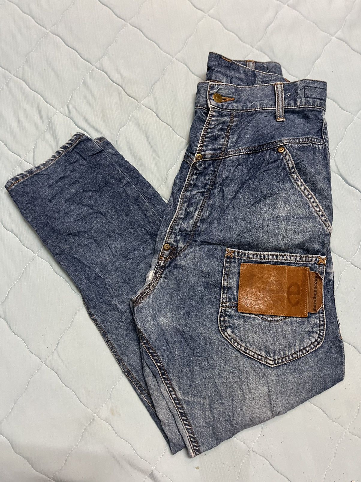Issey Miyake Issey miyake vintage denim buttonfly baggy pants nice🔥 Size US 28 / EU 44 - 10 Thumbnail
