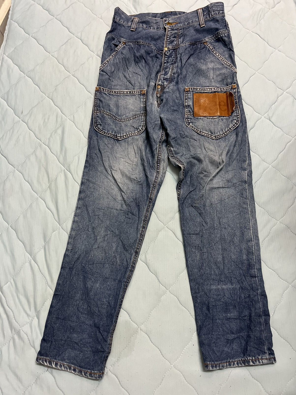 Issey Miyake Issey miyake vintage denim buttonfly baggy pants nice🔥 Size US 28 / EU 44 - 14 Thumbnail
