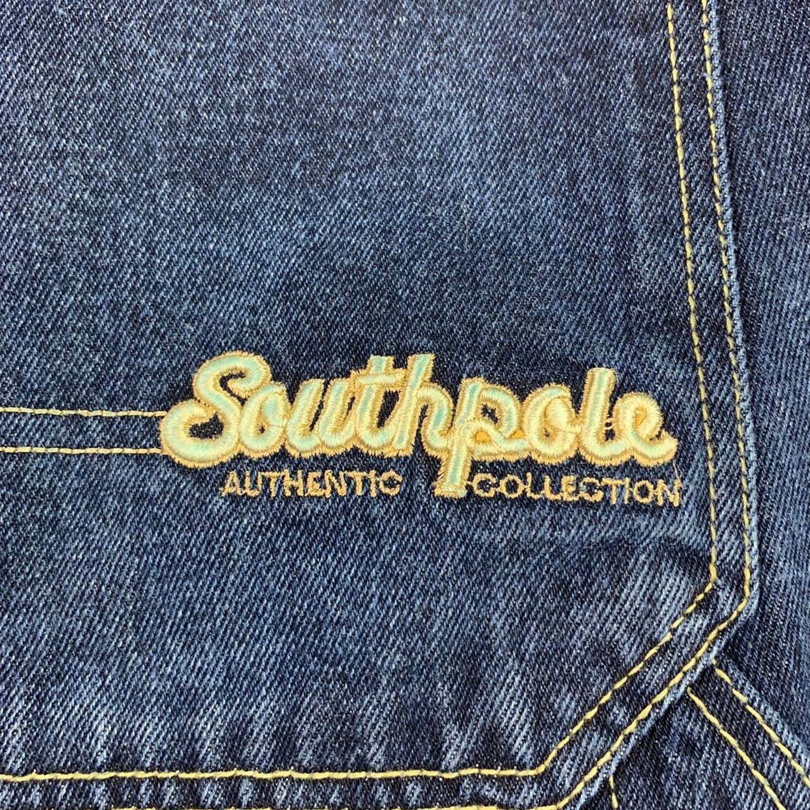 Vintage y2k Southpole embroidered shops carpenter jean shorts