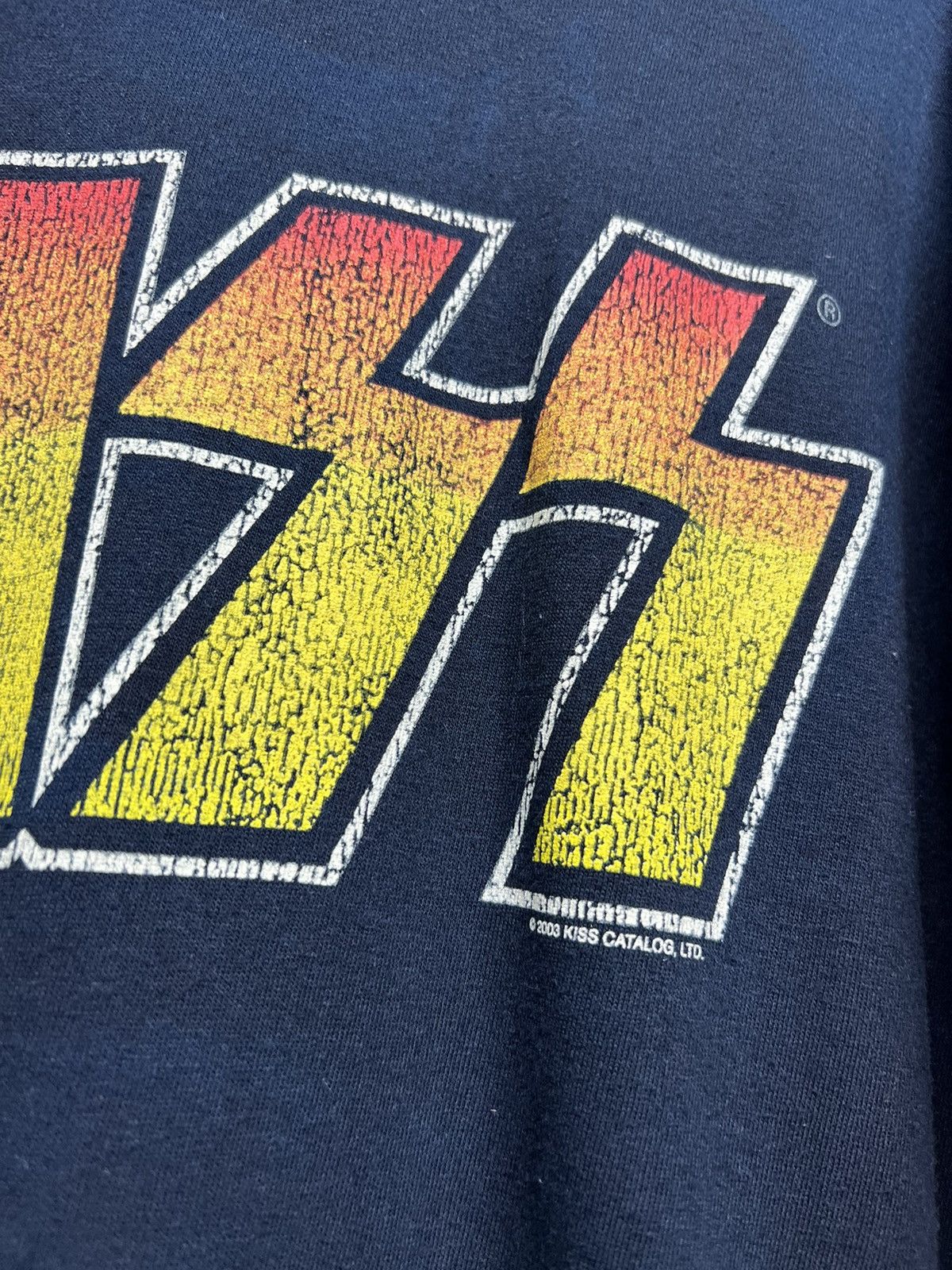 Band Tees Vintage 2003 Kiss Big Logo T-Shirt Size US M / EU 48-50 / 2 - 4 Thumbnail
