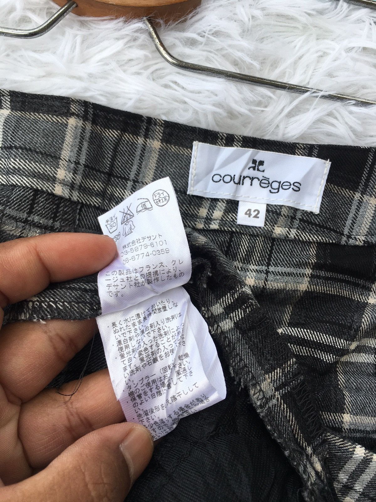 Courreges Rare Vintage Courreges Checkered Mini Skirt Size 28" / US 6 / IT 42 - 8 Thumbnail