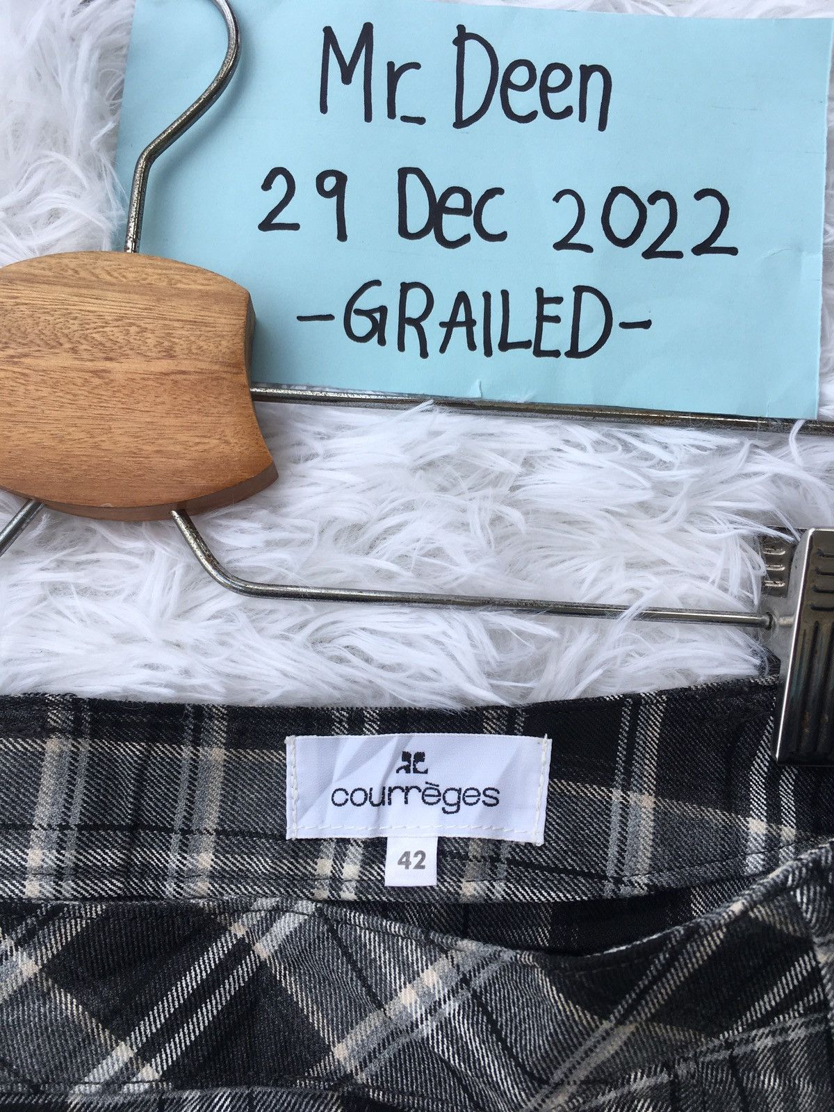 Courreges Rare Vintage Courreges Checkered Mini Skirt Size 28" / US 6 / IT 42 - 6 Thumbnail