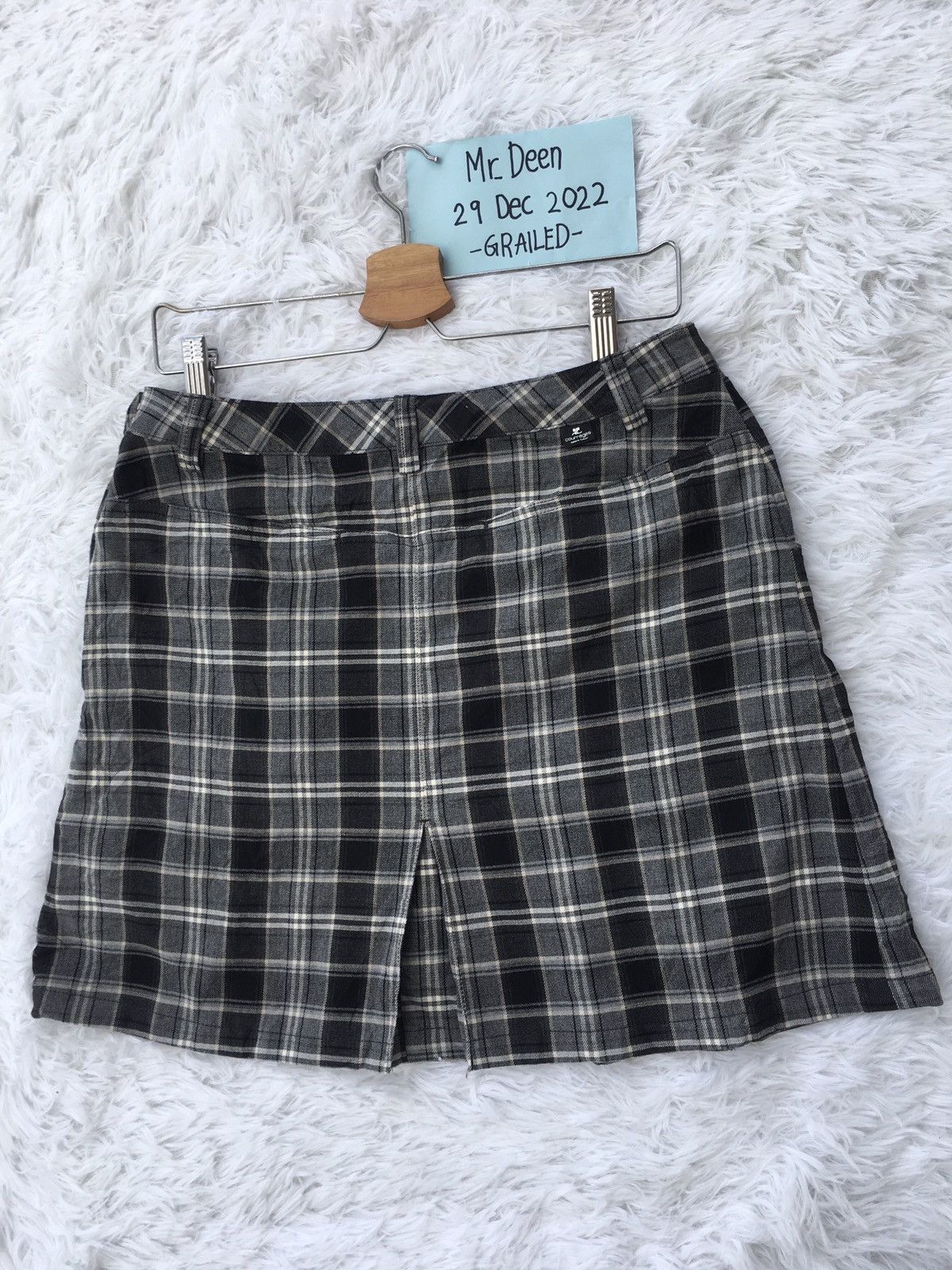 Courreges Rare Vintage Courreges Checkered Mini Skirt Size 28" / US 6 / IT 42 - 12 Thumbnail