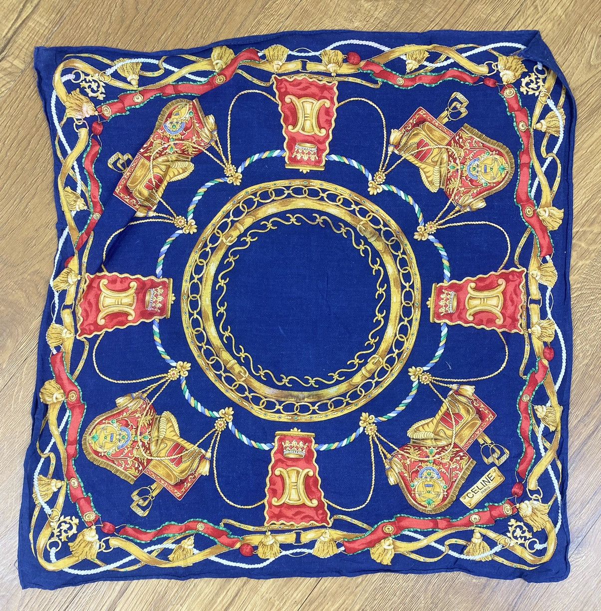 Celine CELINE HANDKERCHIEF POCKETSQUARE NECKERCHIEFS Size ONE SIZE - 2 Thumbnail