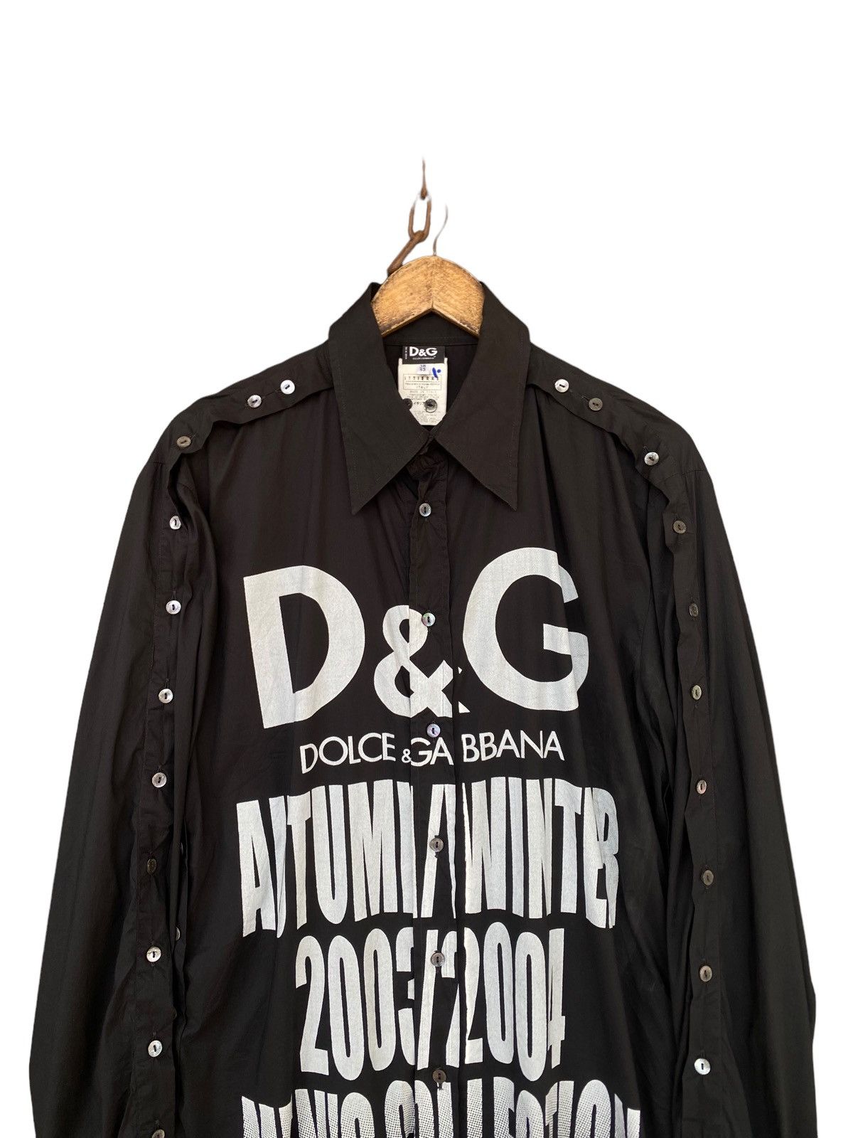 Dolce & Gabbana 💥Vtg A/W Dolce&Gabbana Mens Collection Button Shirt Size US L / EU 52-54 / 3 - 6 Thumbnail