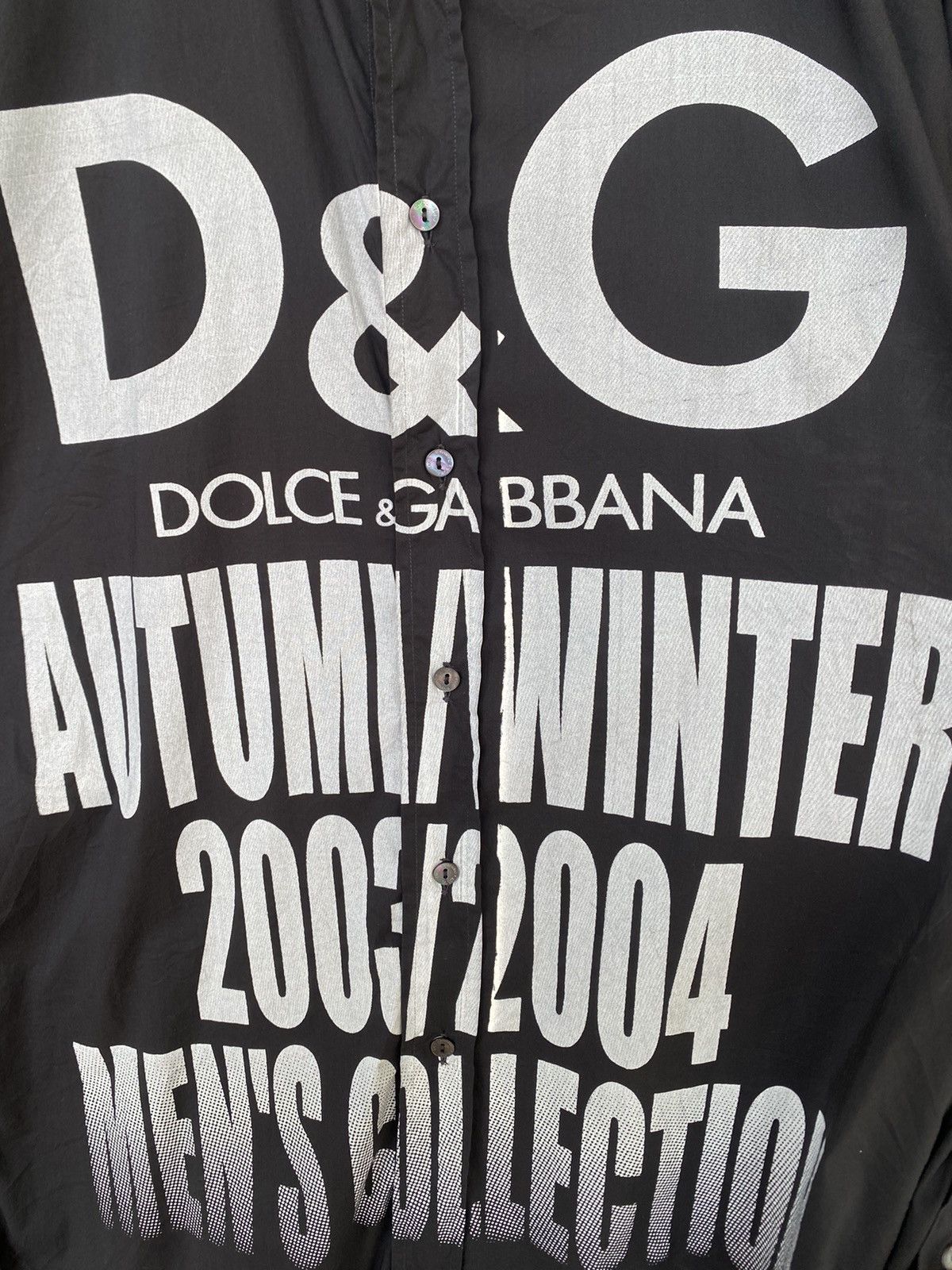 Dolce & Gabbana 💥Vtg A/W Dolce&Gabbana Mens Collection Button Shirt Size US L / EU 52-54 / 3 - 9 Thumbnail
