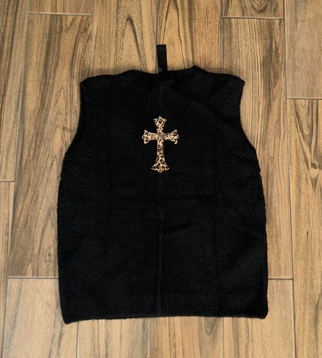 Chrome Hearts 🔥Chrome Hearts Tank Top Sweater with Leopard patches🔥