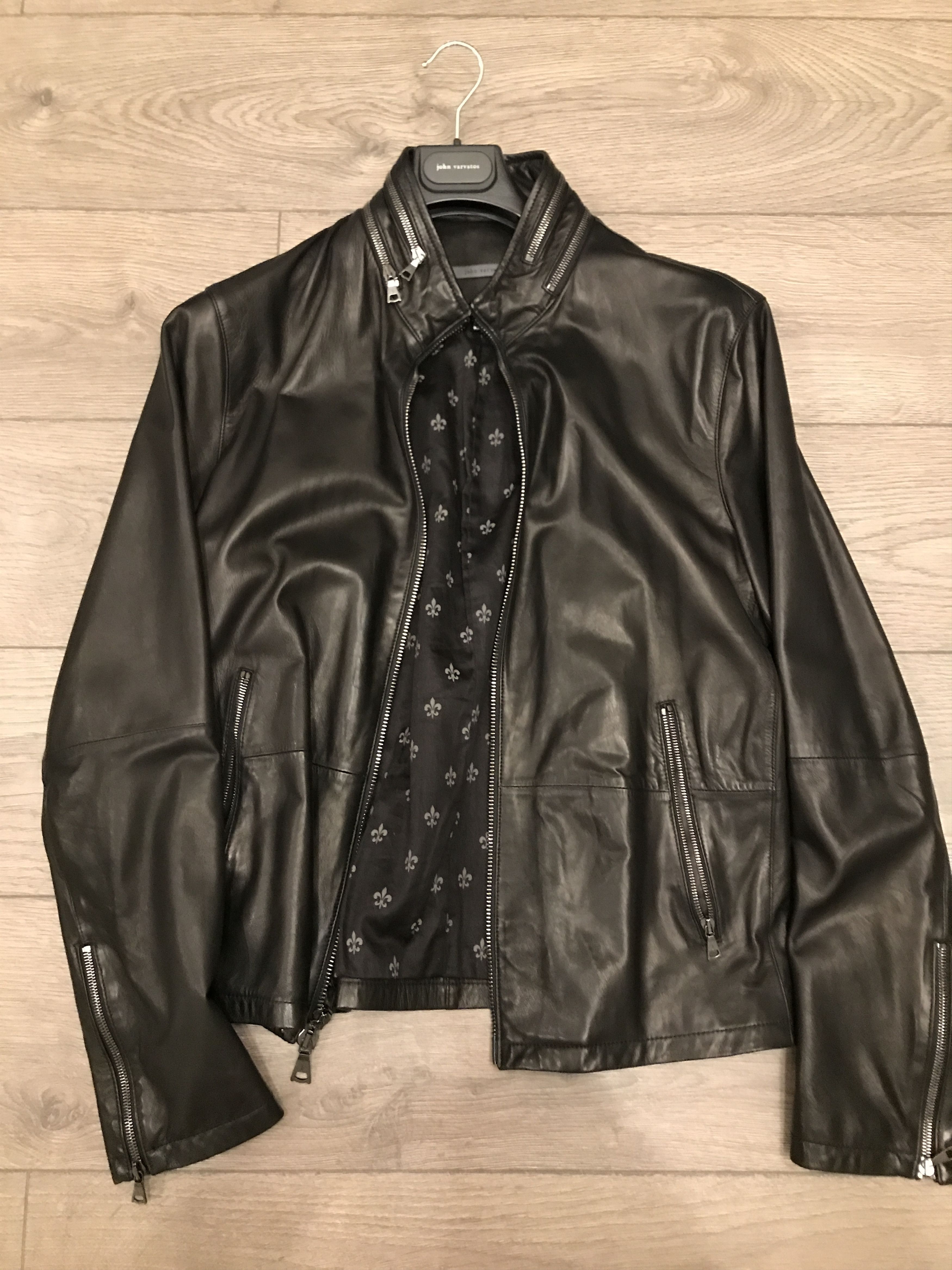 John Varvatos Leather Jacket Size US L / EU 52-54 / 3 - 1 Preview