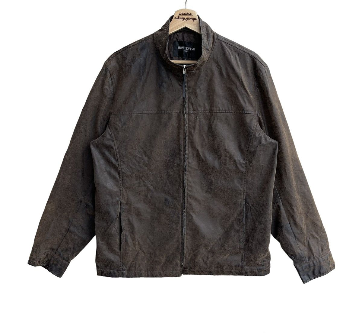 Vintage Italian Designer Monteviso Leather Jacket | Grailed
