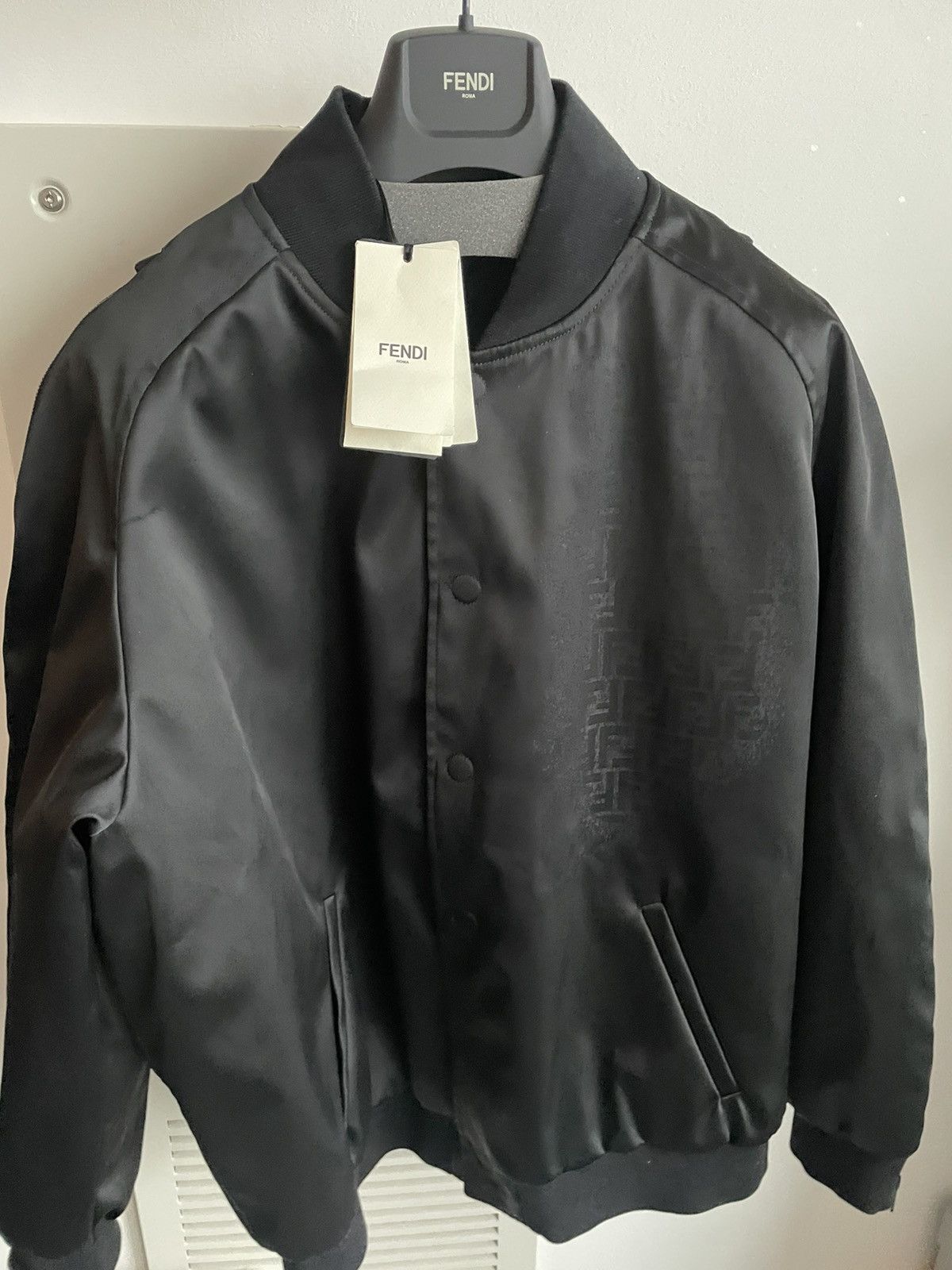 Fendi $3,500 Limited Edition Faded FF Fendi Bomber Super Runway Size US XL / EU 56 / 4 - 15 Thumbnail